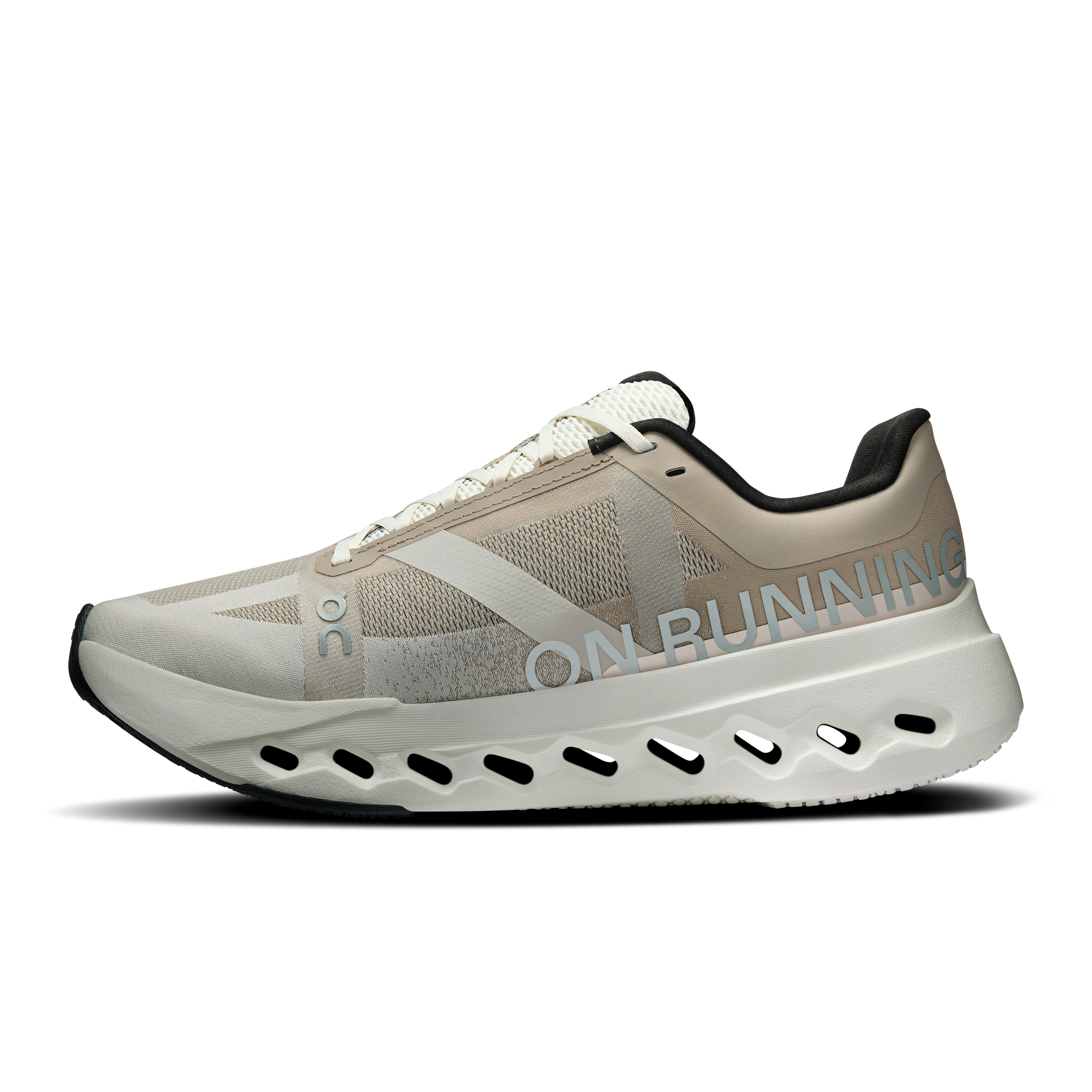 On Cloudsurfer Next Fog & Ivory Femme Running sur route Chaussures