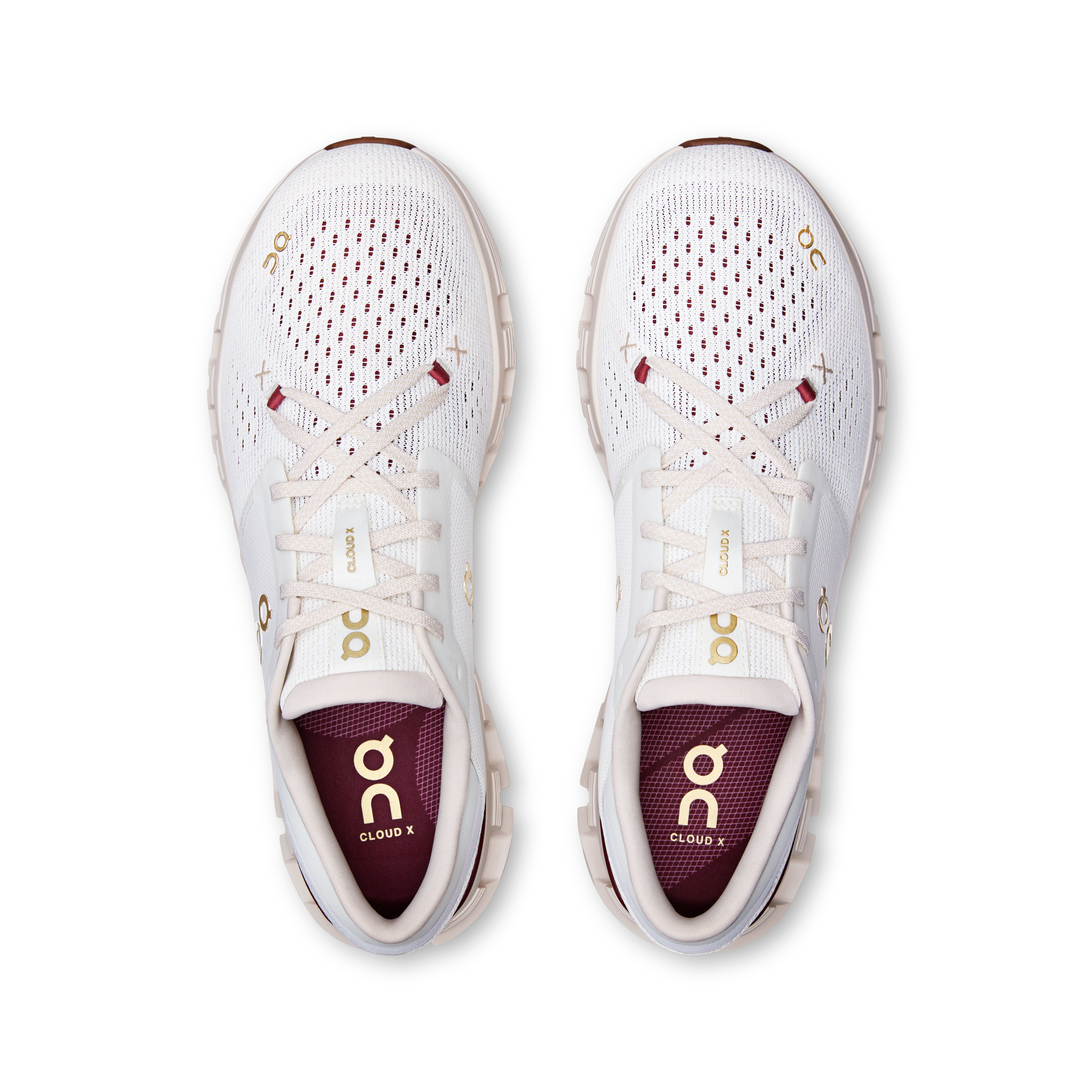 On Cloud X 4 Ivory & Cream Homme Active Life Chaussures