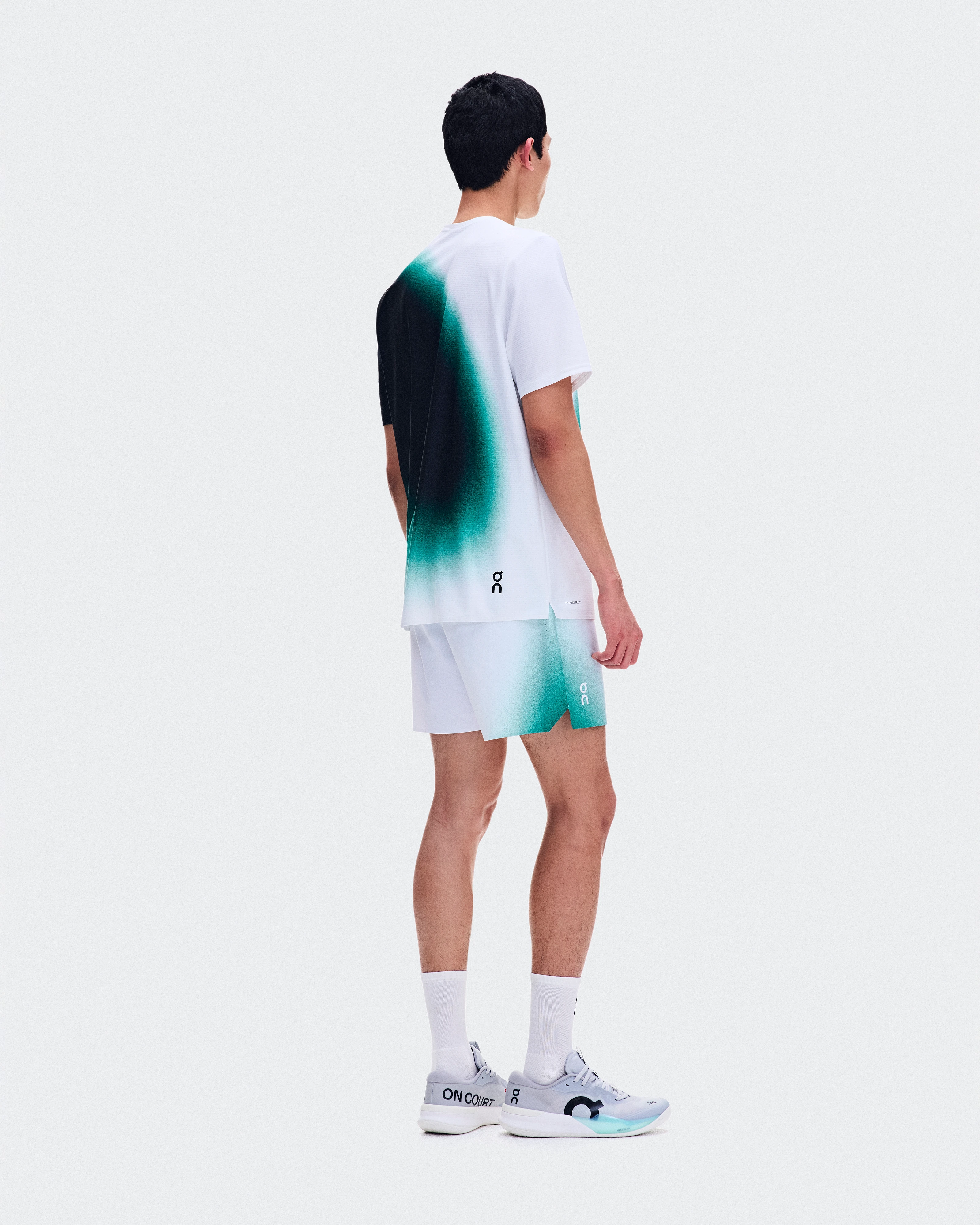 On Court-T Swing White & Neem Homme Hauts et t-shirts