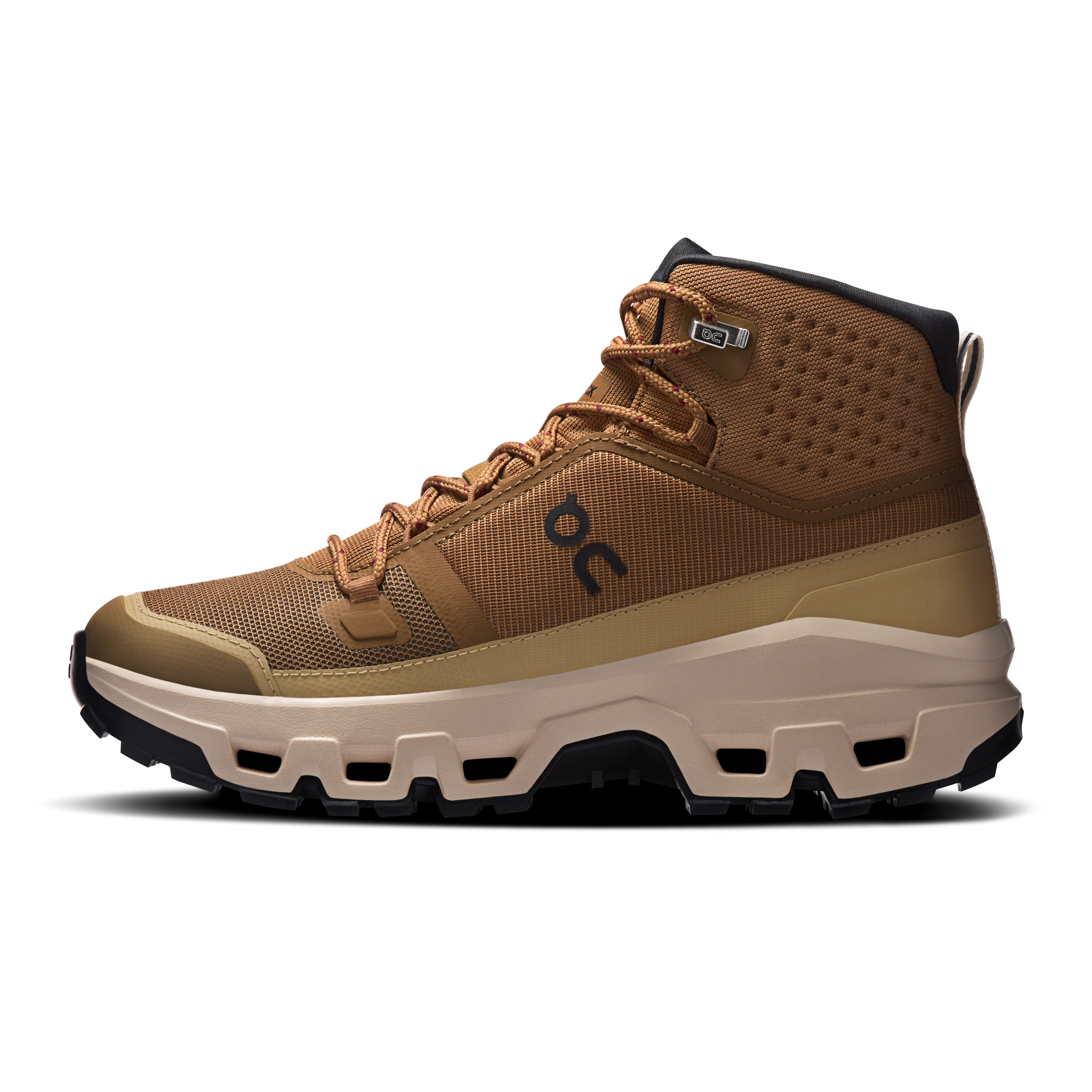 On Cloudrock Mid Waterproof Sphinx & Sand Femme Randonnée Chaussures