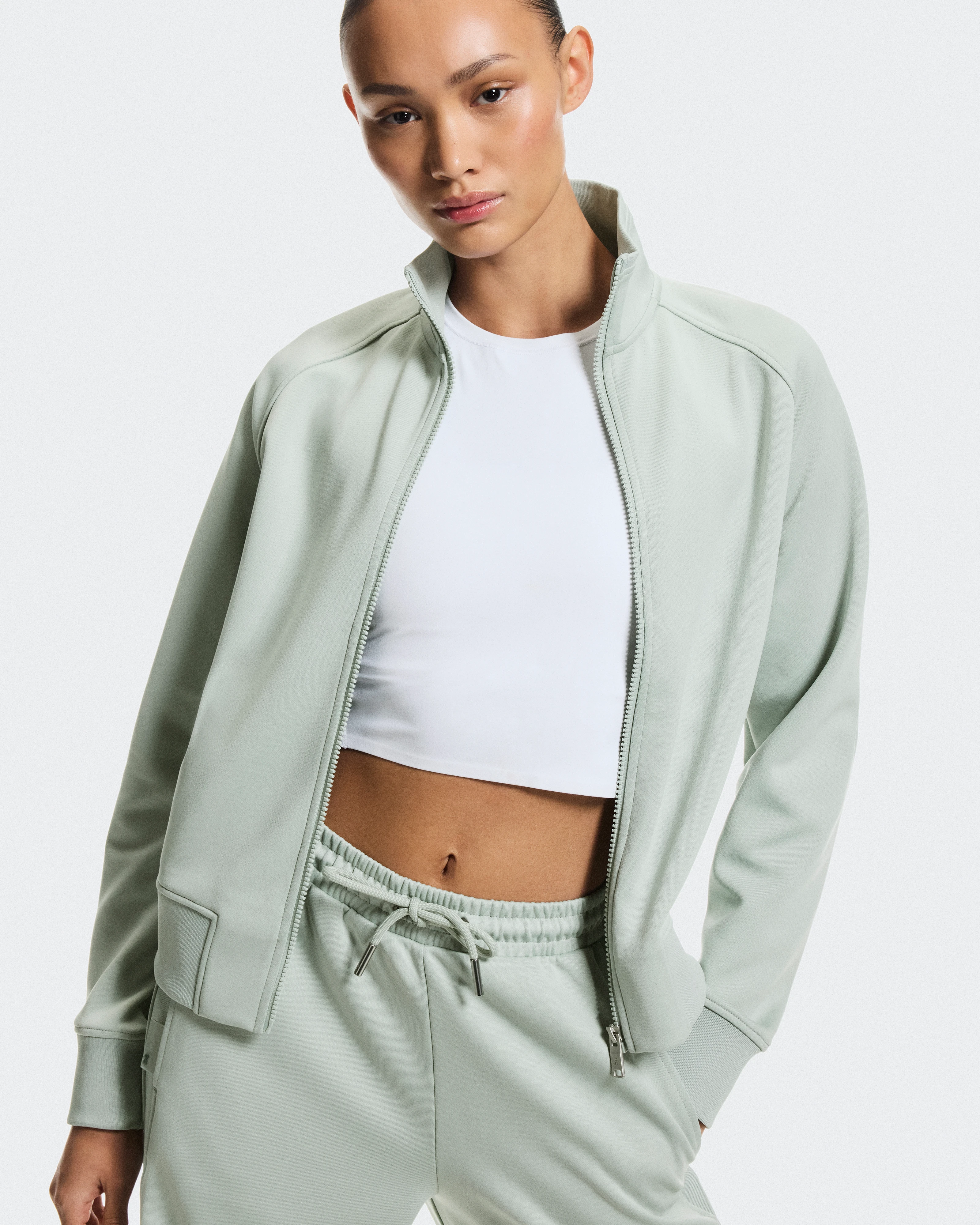On Courtside Full-Zip Mineral Femme Vestes
