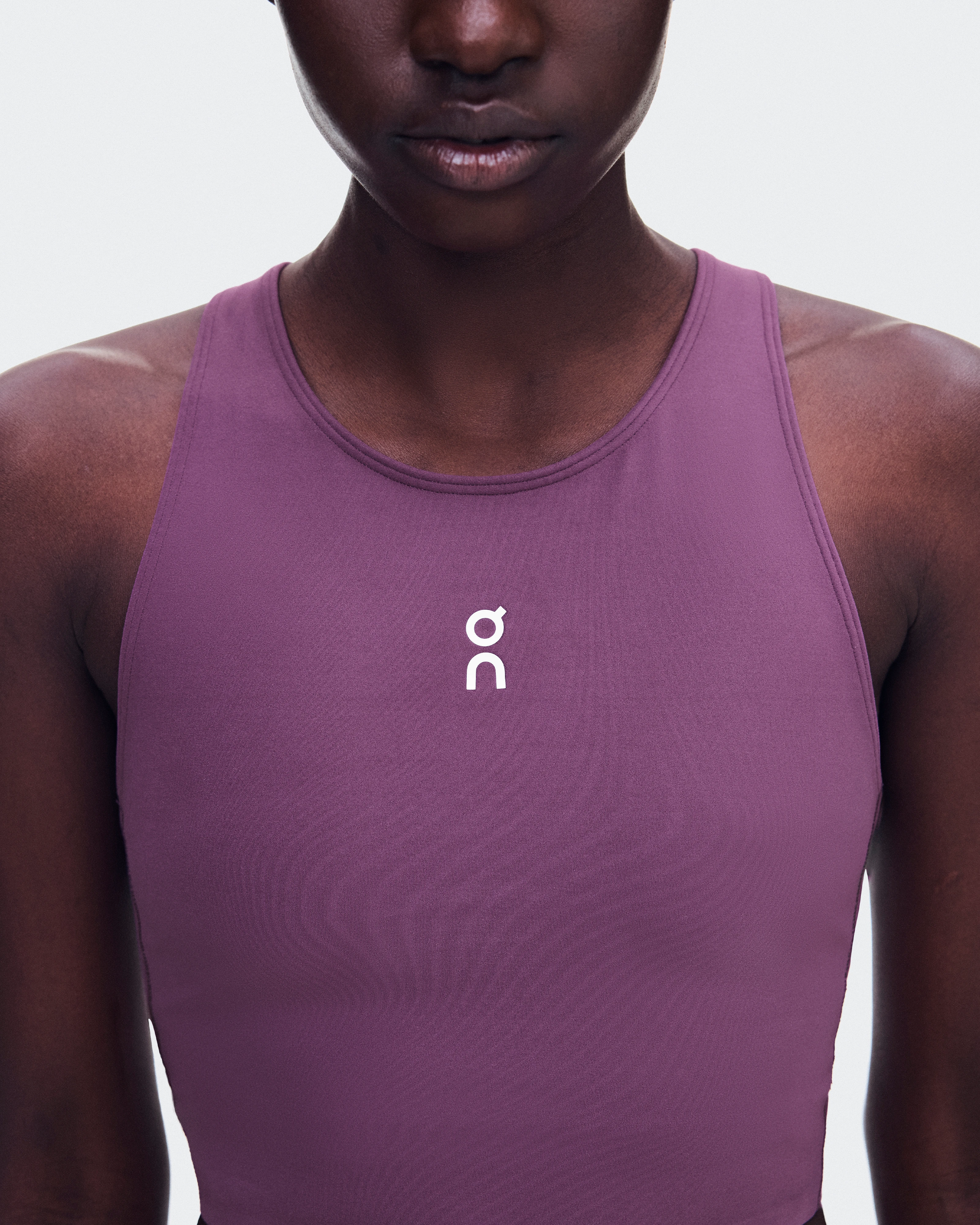 On Court Crop Top Cassis Femme Hauts et t-shirts