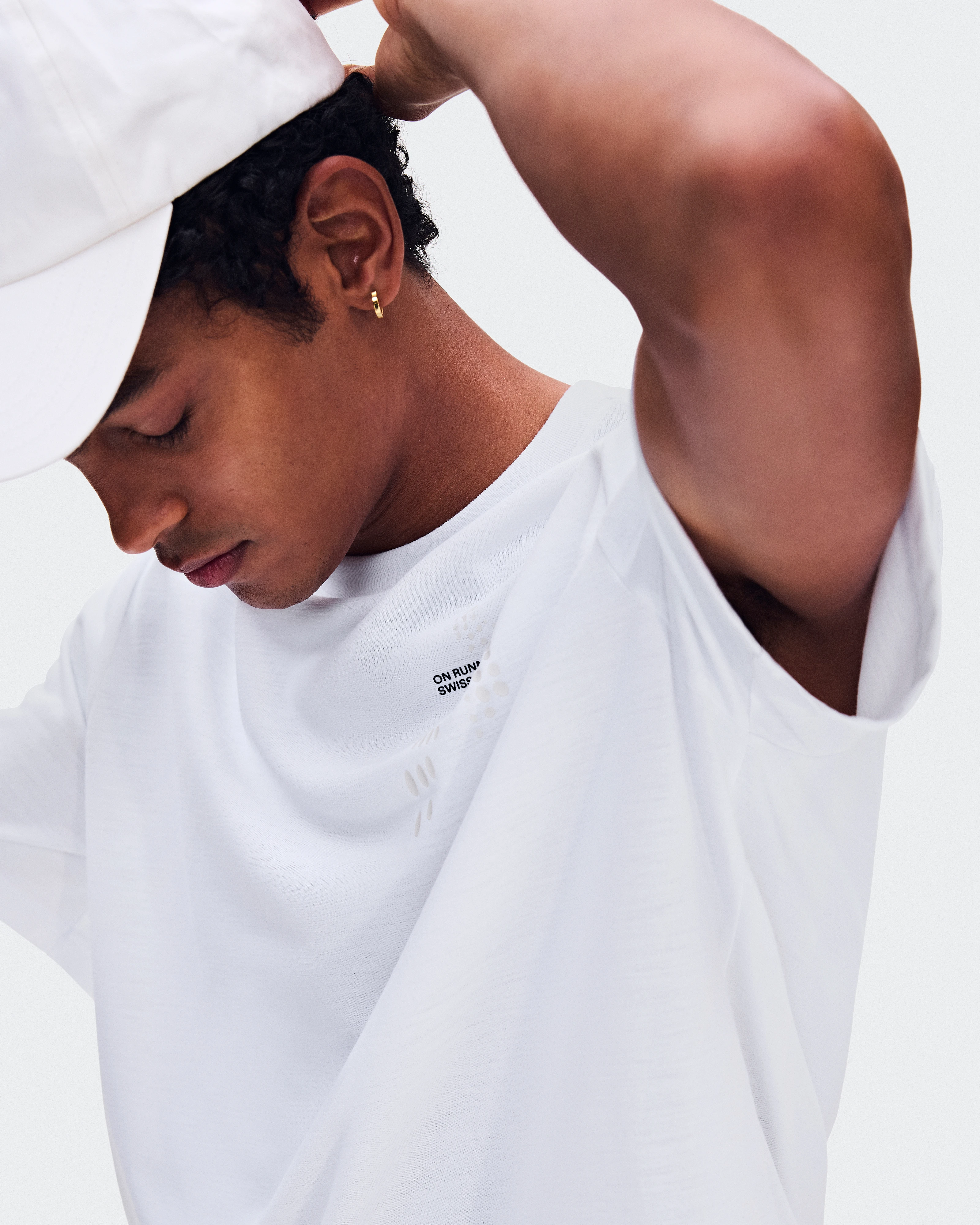 On On Run-T White Homme Hauts et t-shirts