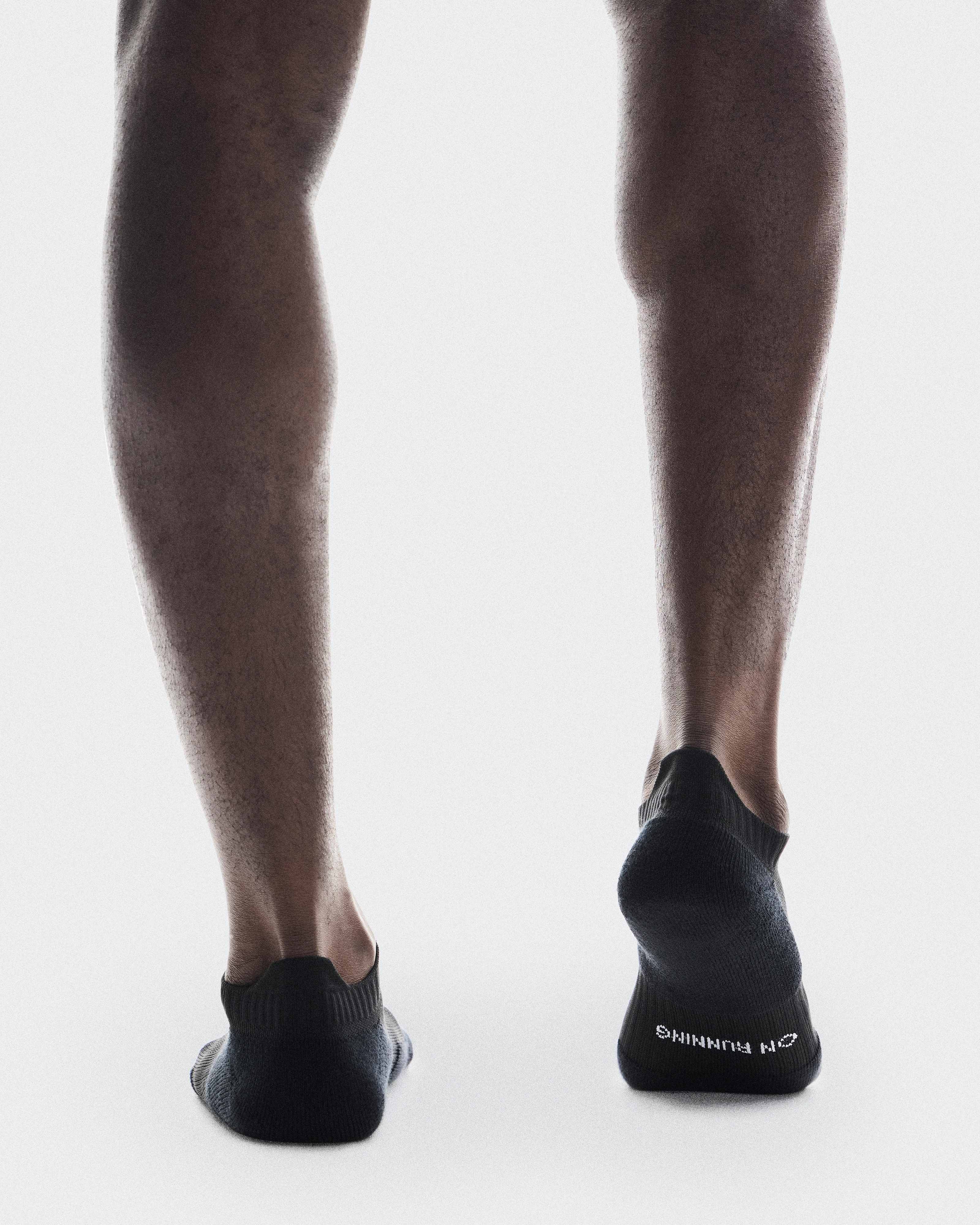 On Core Run Sock Low 2P Black Unisexe Chaussettes
