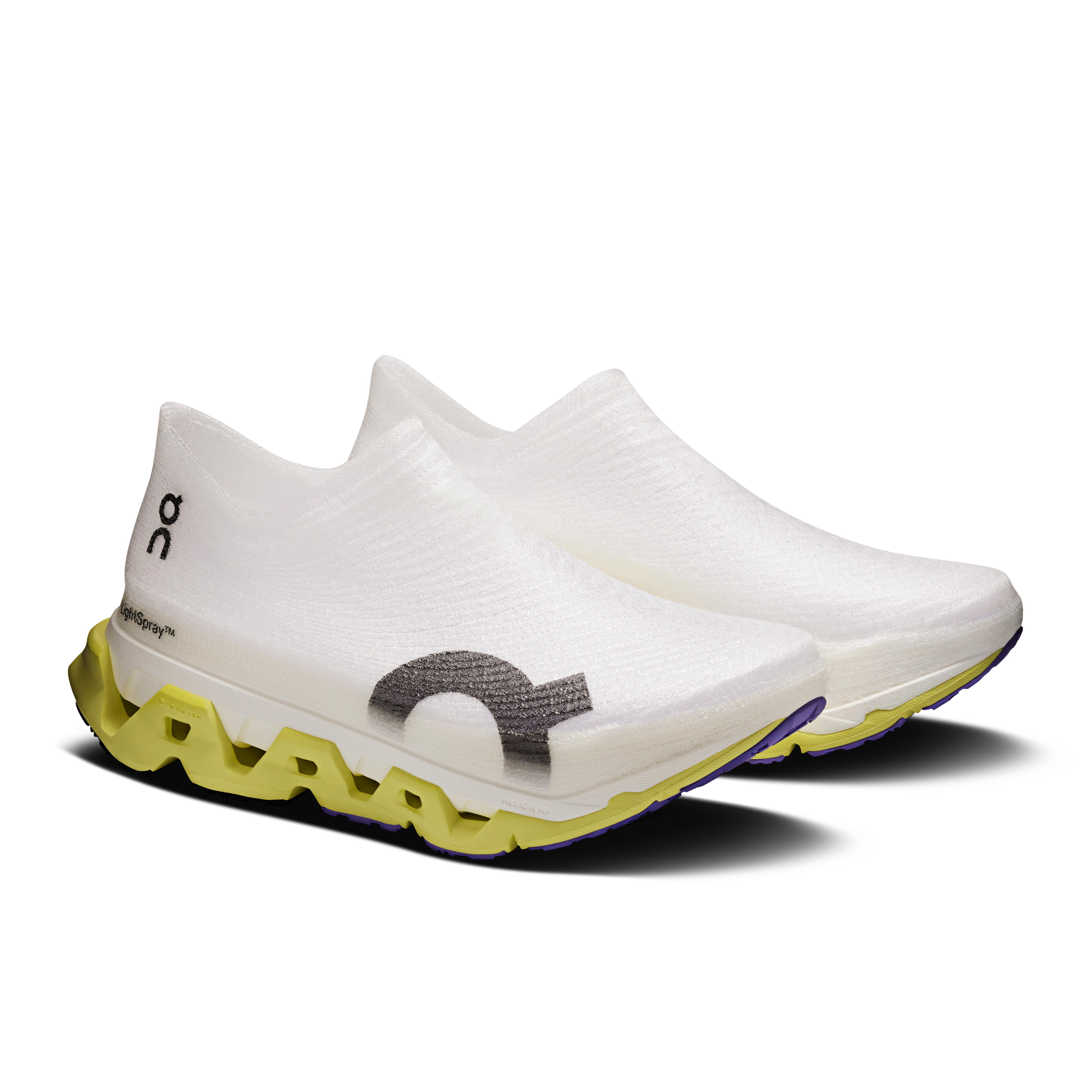 On LightSpray Cloudmonster 3 Hyper Limelight & Bloom Unisexe Running sur route Chaussures
