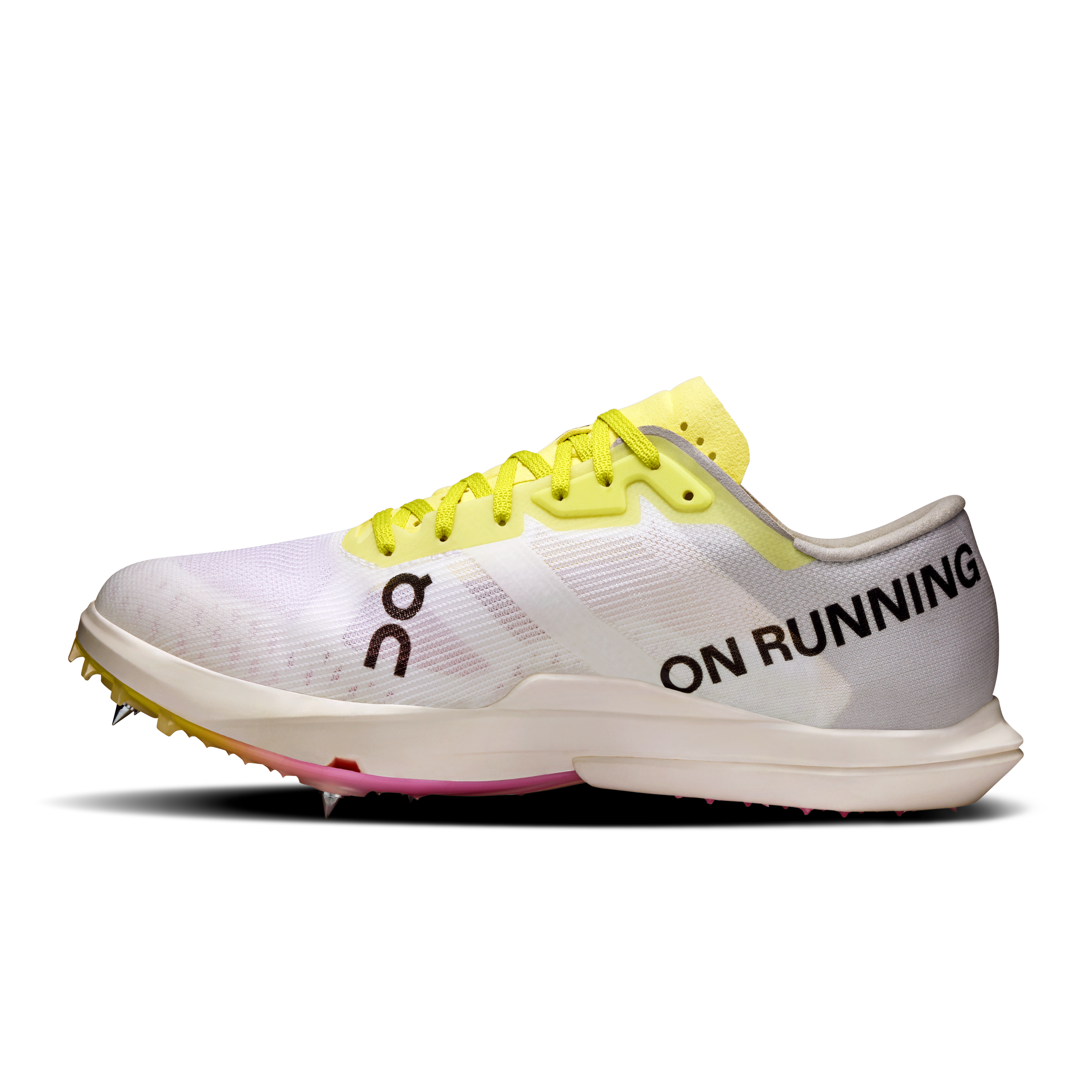 On Cloudspike Amplius 2 White & Raspberry Femme Athlétisme Chaussures