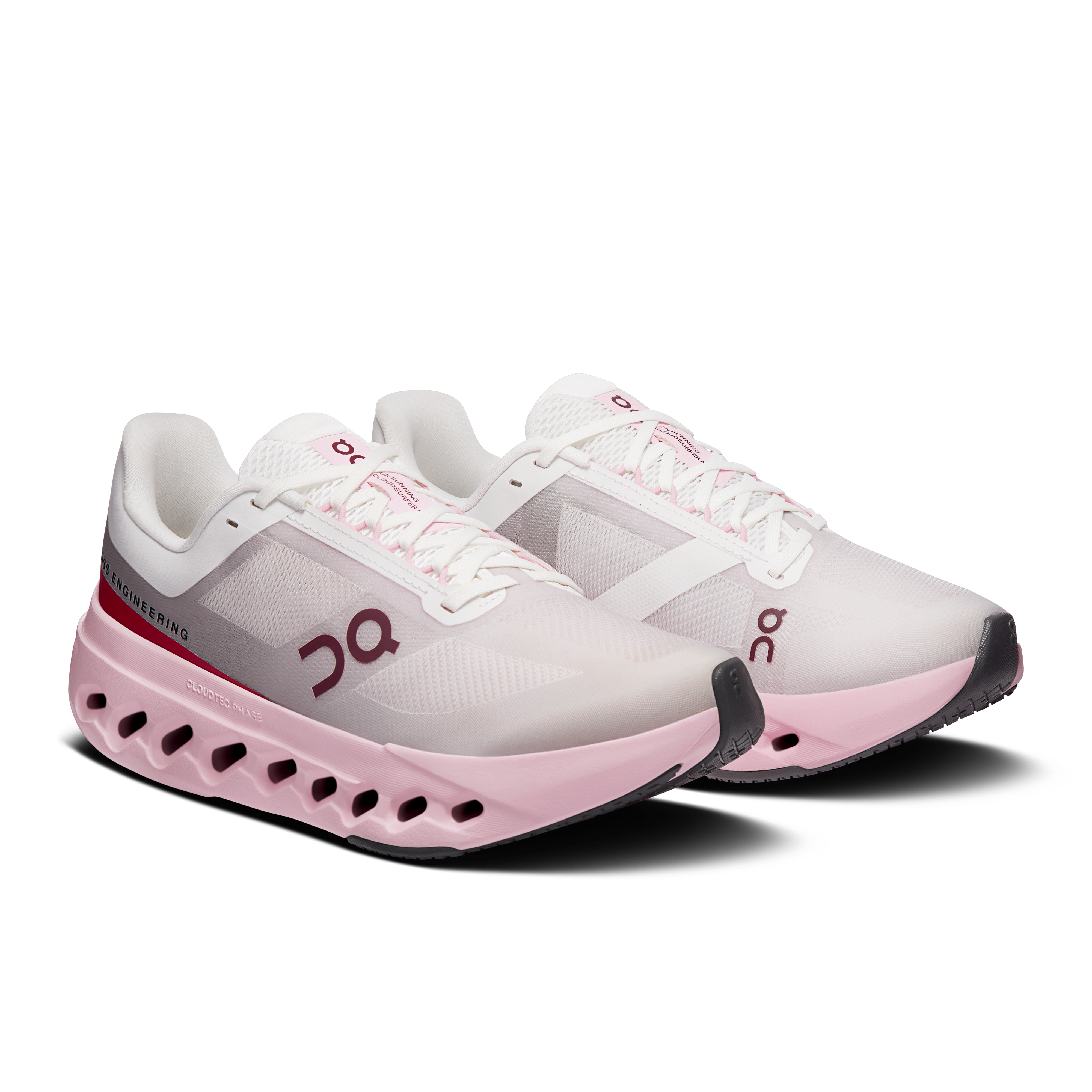 On Cloudsurfer Next Peony & Ivory Femme Running sur route Chaussures