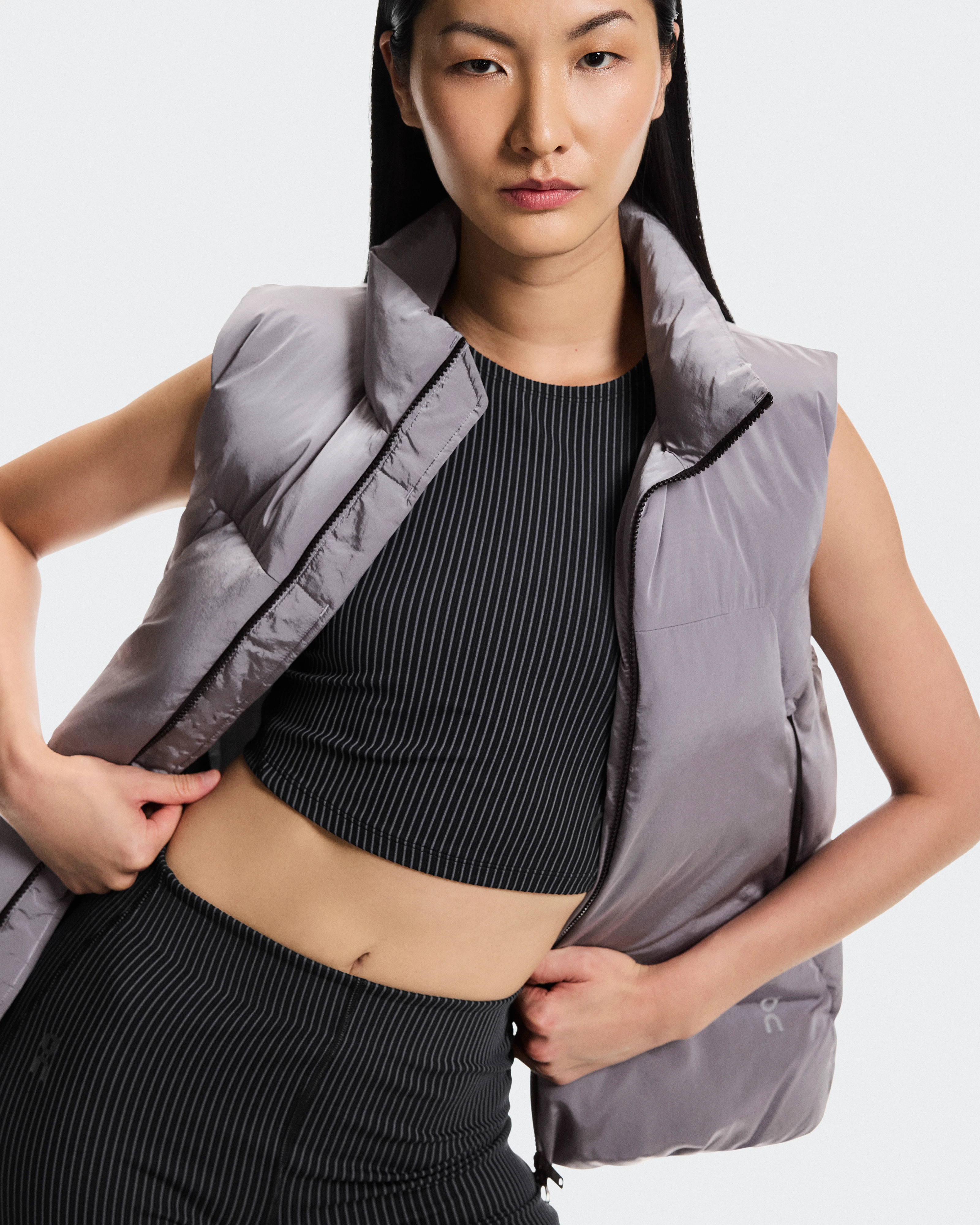 On All-Day Puffer Vest Lilac Femme Vestes
