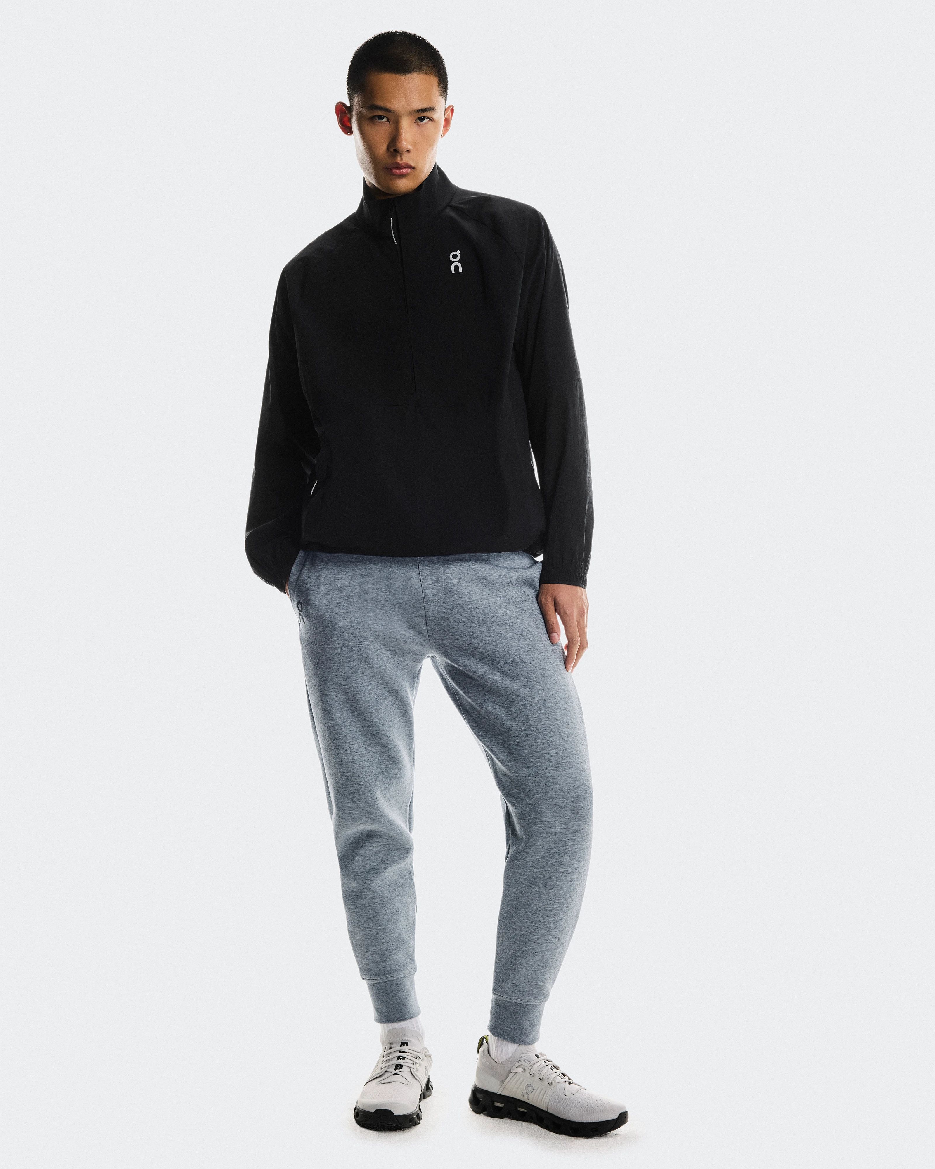 On Focus Tech Sweatpants Basalt Homme Pantalons