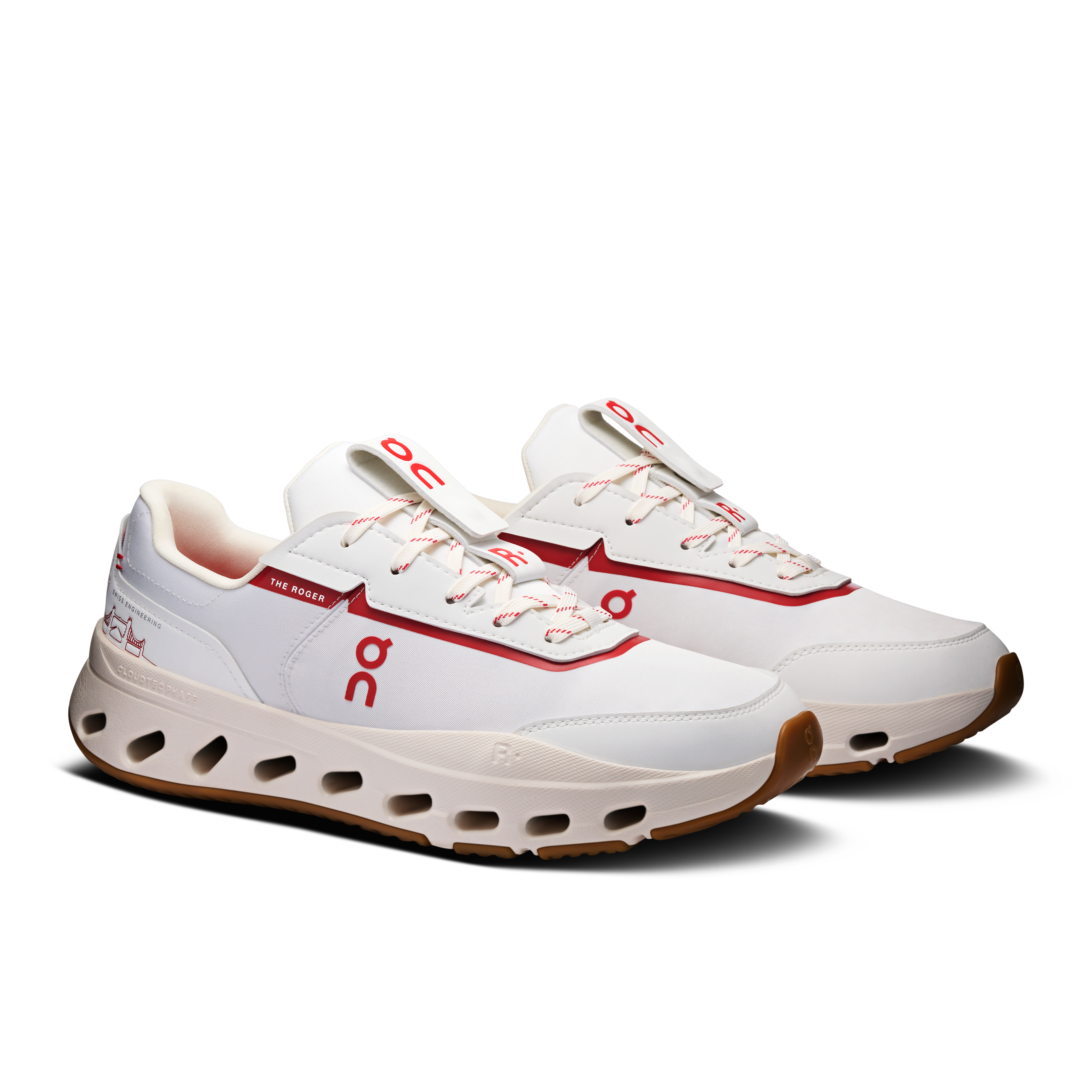 On THE ROGER Wildcard LC White & Robin Femme Active Life Chaussures