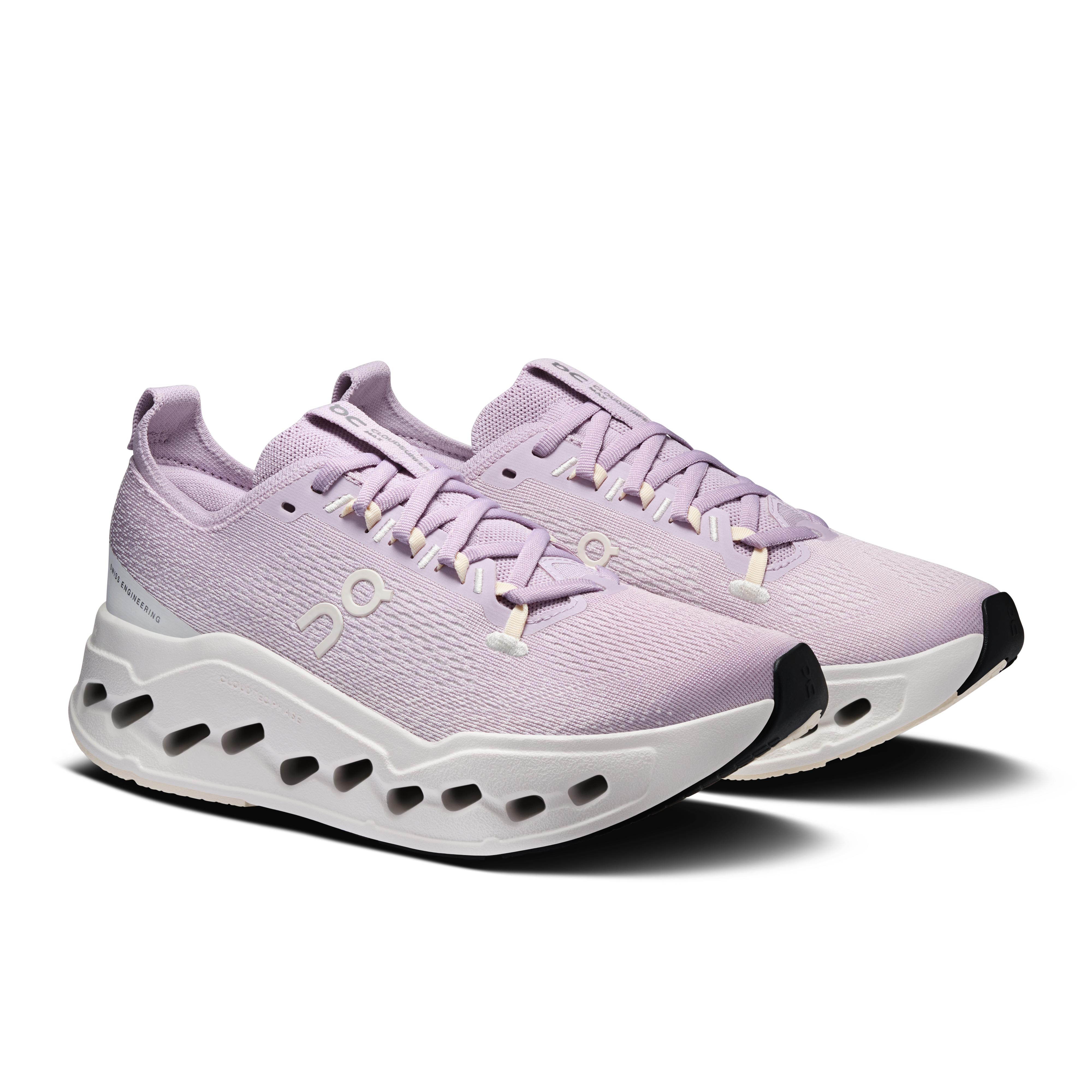 On Cloudsurfer Max Foxglove & Ivory Femme Running sur route Chaussures