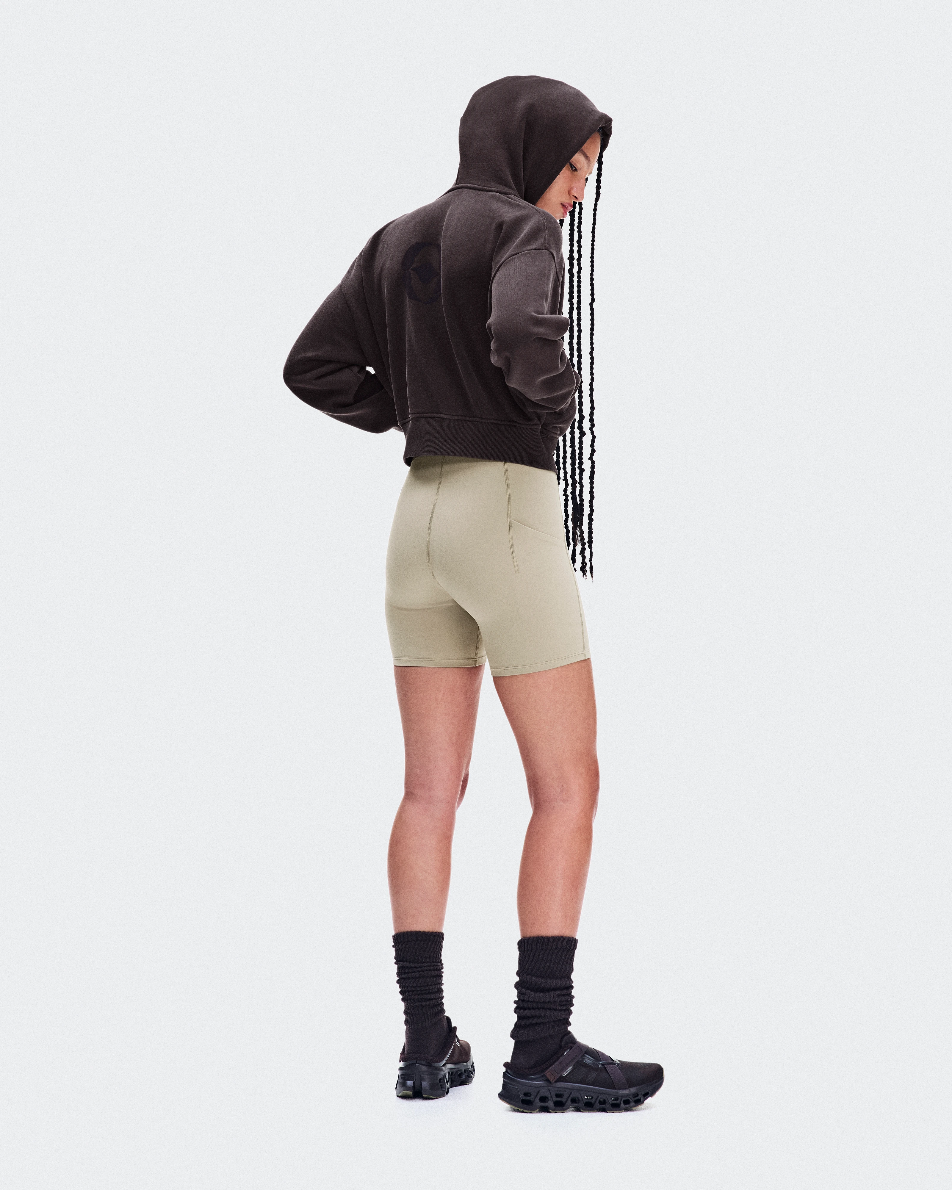 On Club Collective Full Zip Hoodie FKA Espresso Femme Sweats à capuche et sweats