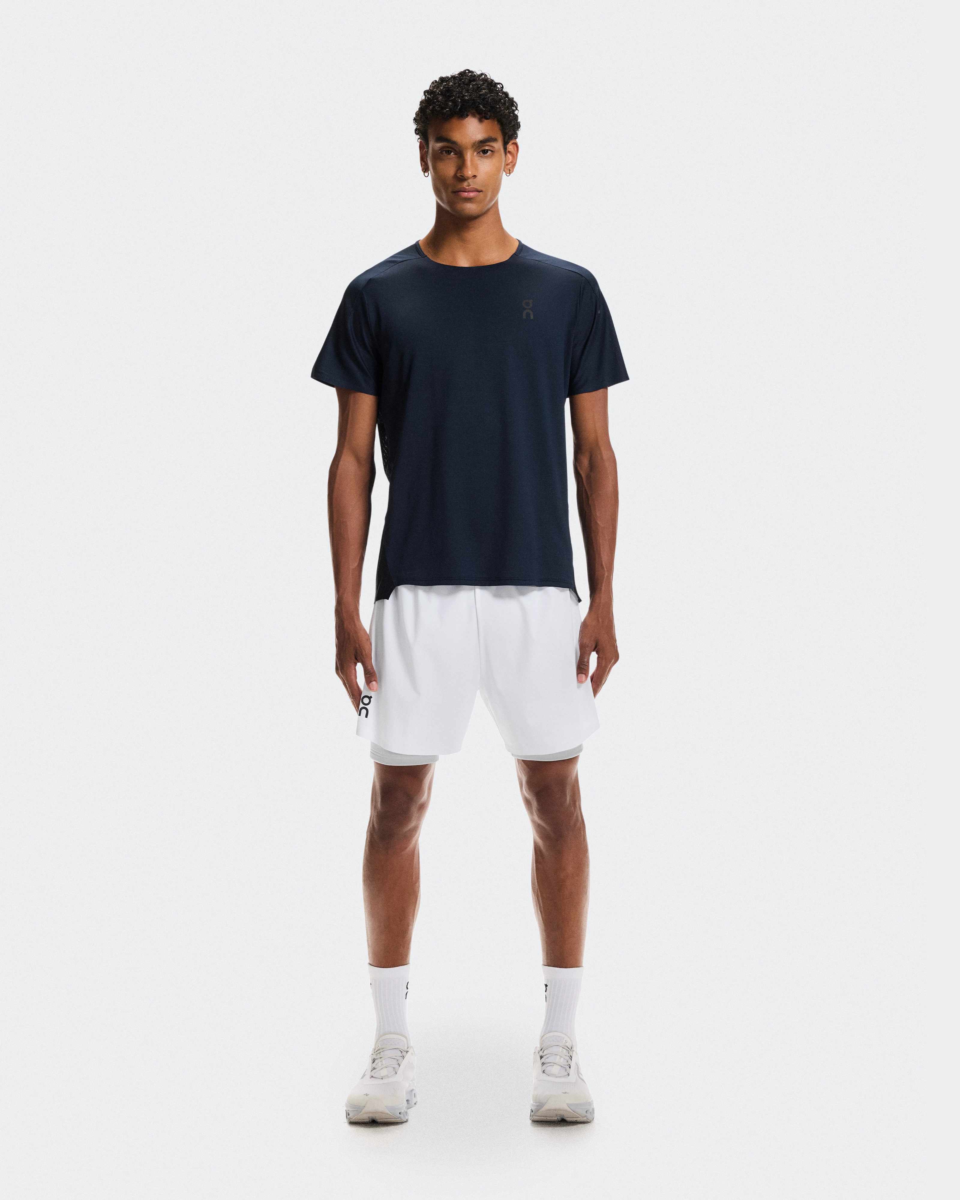 On Performance-T Navy & Black Homme Hauts et t-shirts