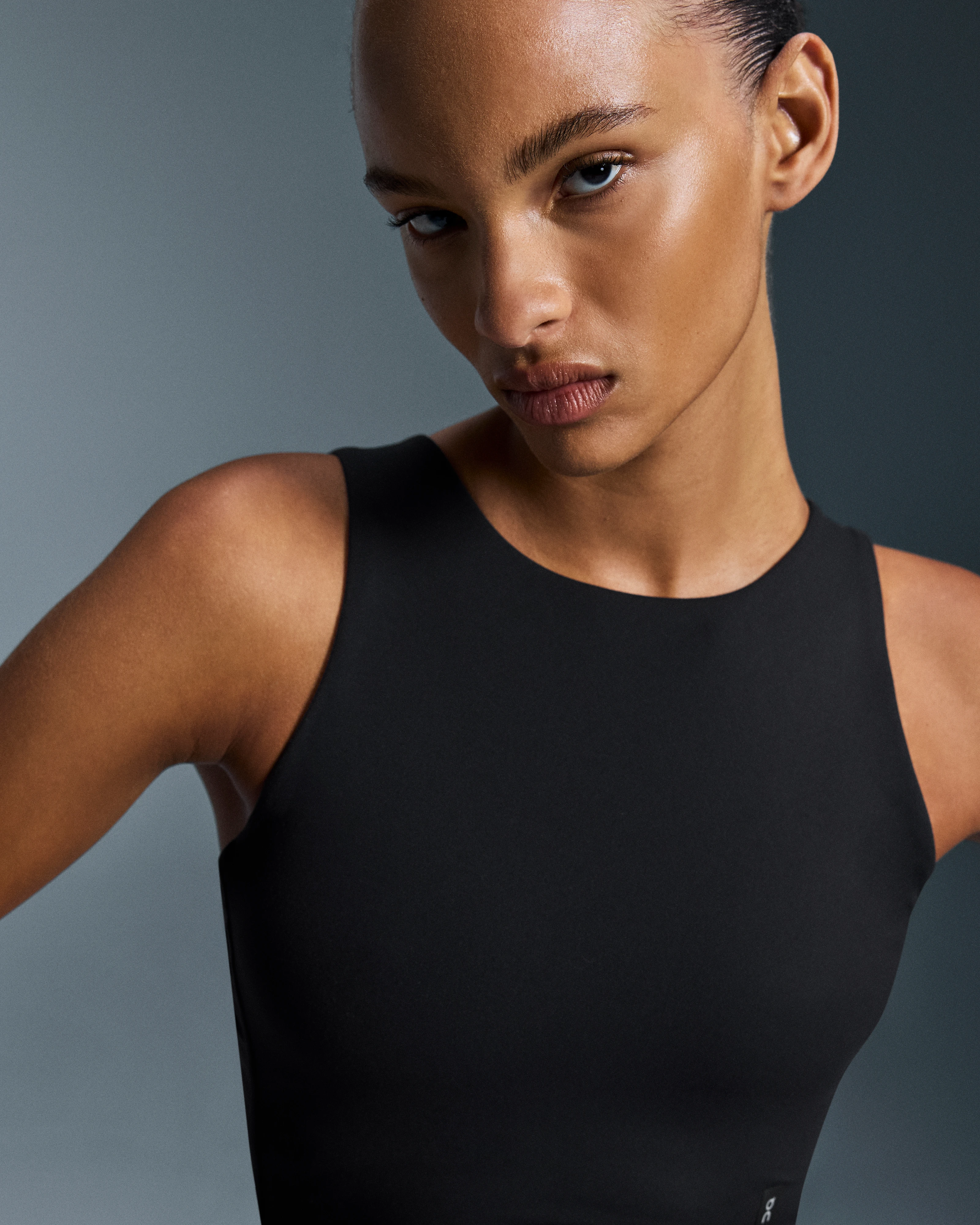 On Core 2-in-1 Crop Black Femme Hauts et t-shirts