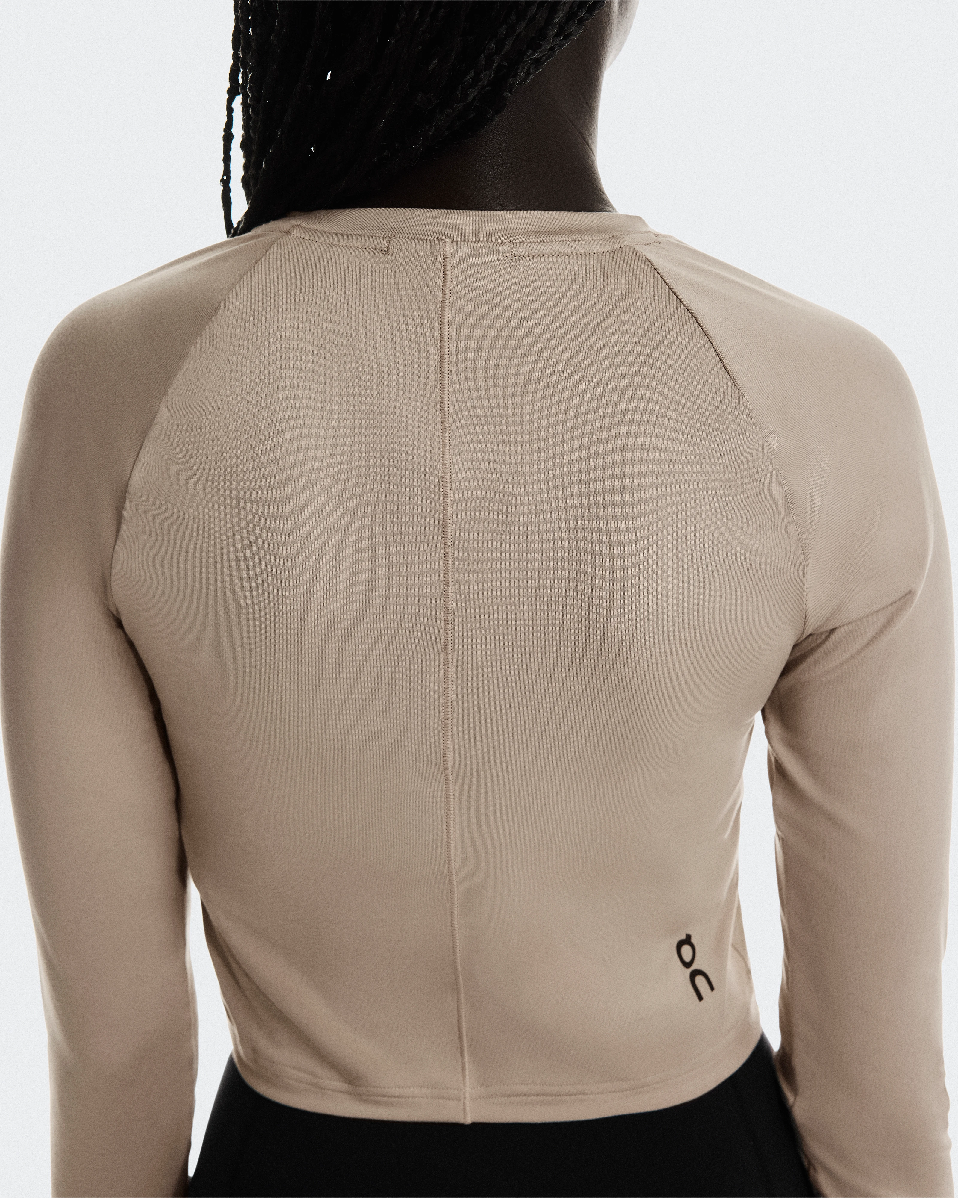 On Studio Long-T Crop Desert Femme Hauts et t-shirts