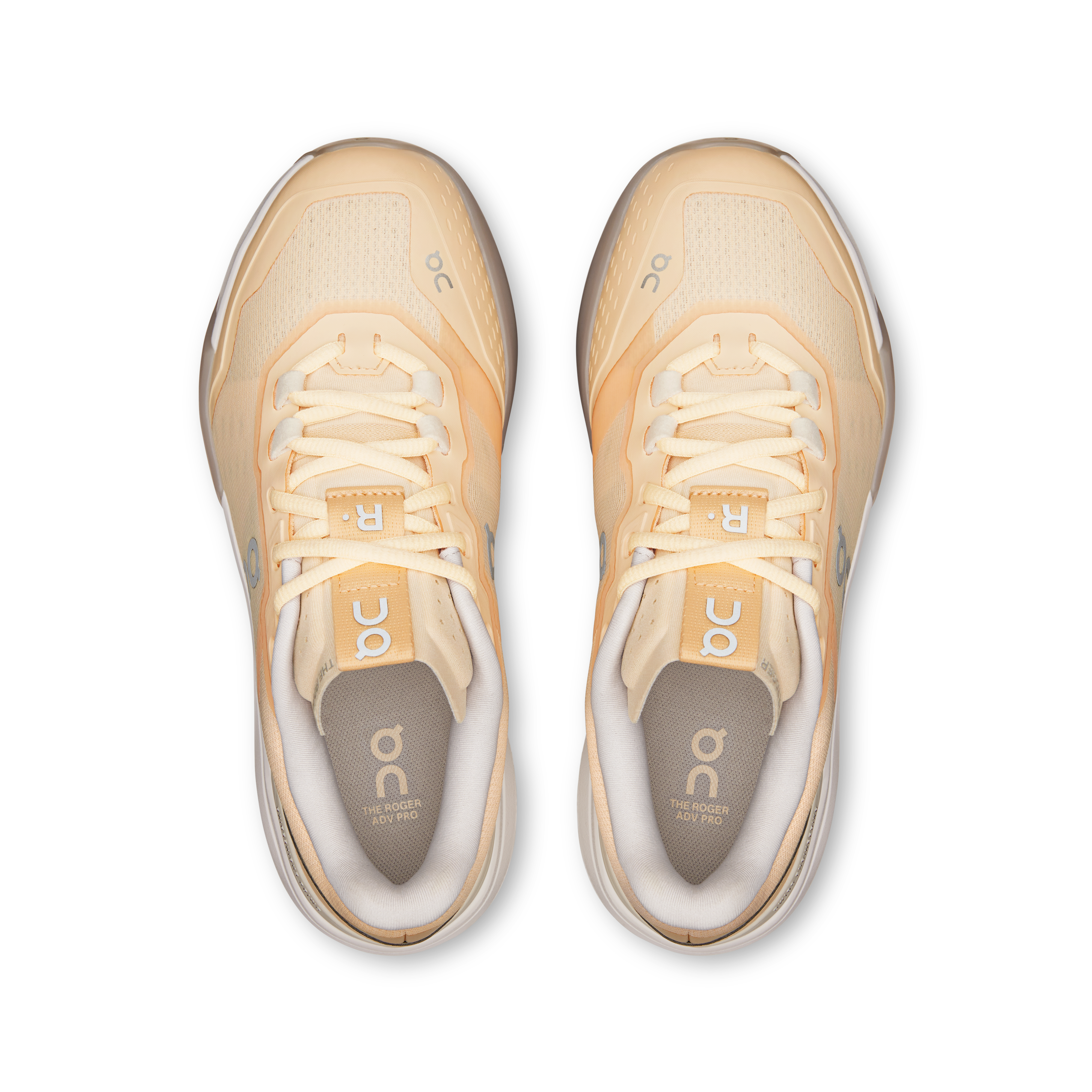 On THE ROGER Advantage Pro Blonde & Gardenia Femme Tennis Chaussures