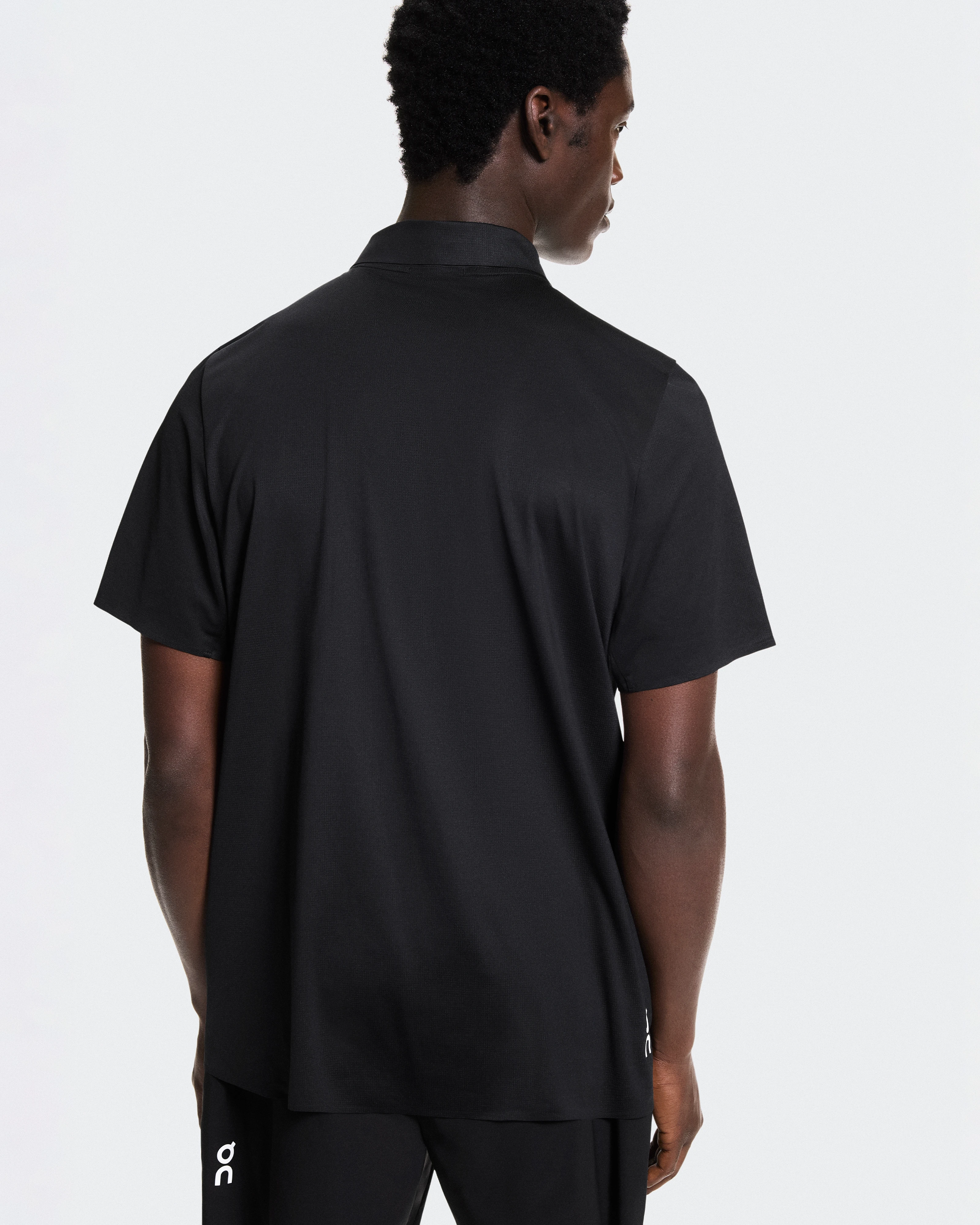 On Court Polo Black Homme Hauts et t-shirts