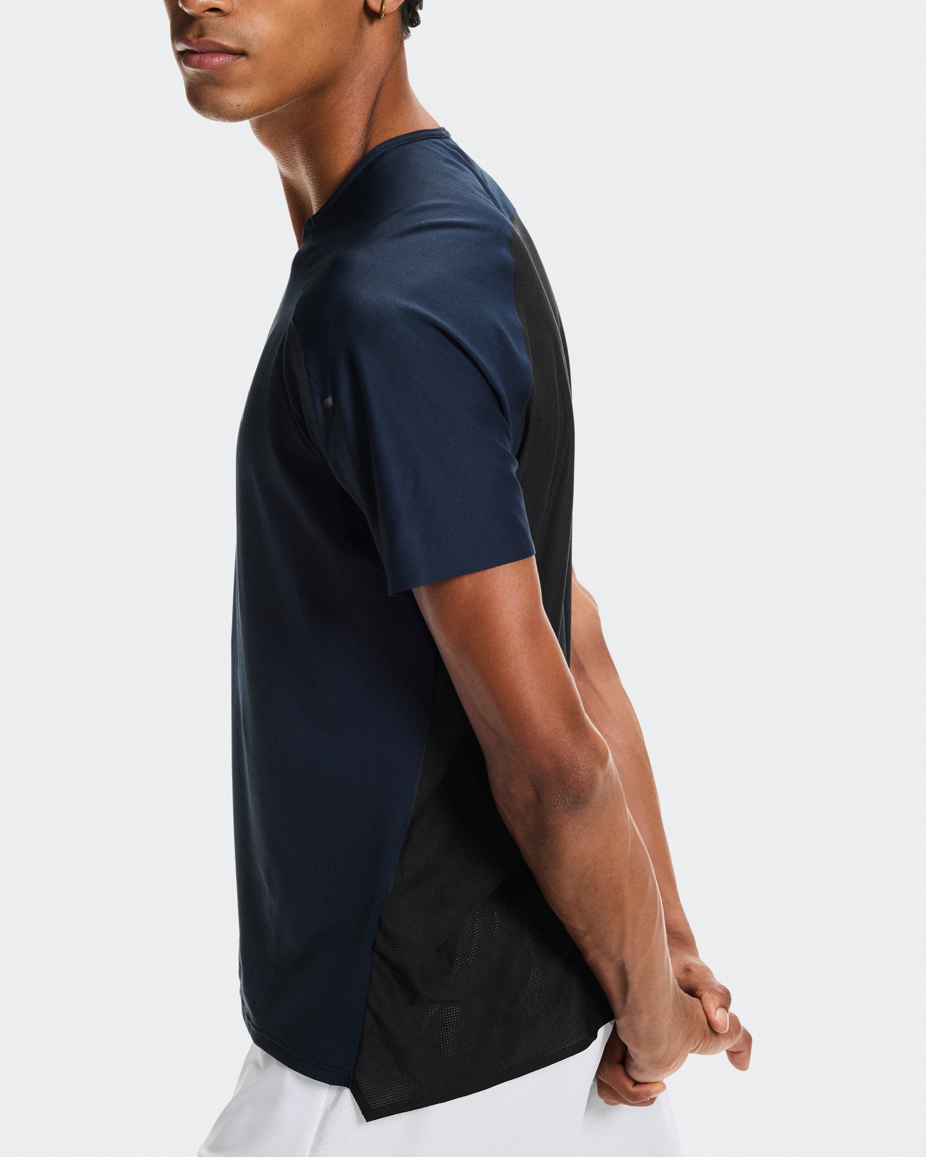 On Performance-T Navy & Black Homme Hauts et t-shirts