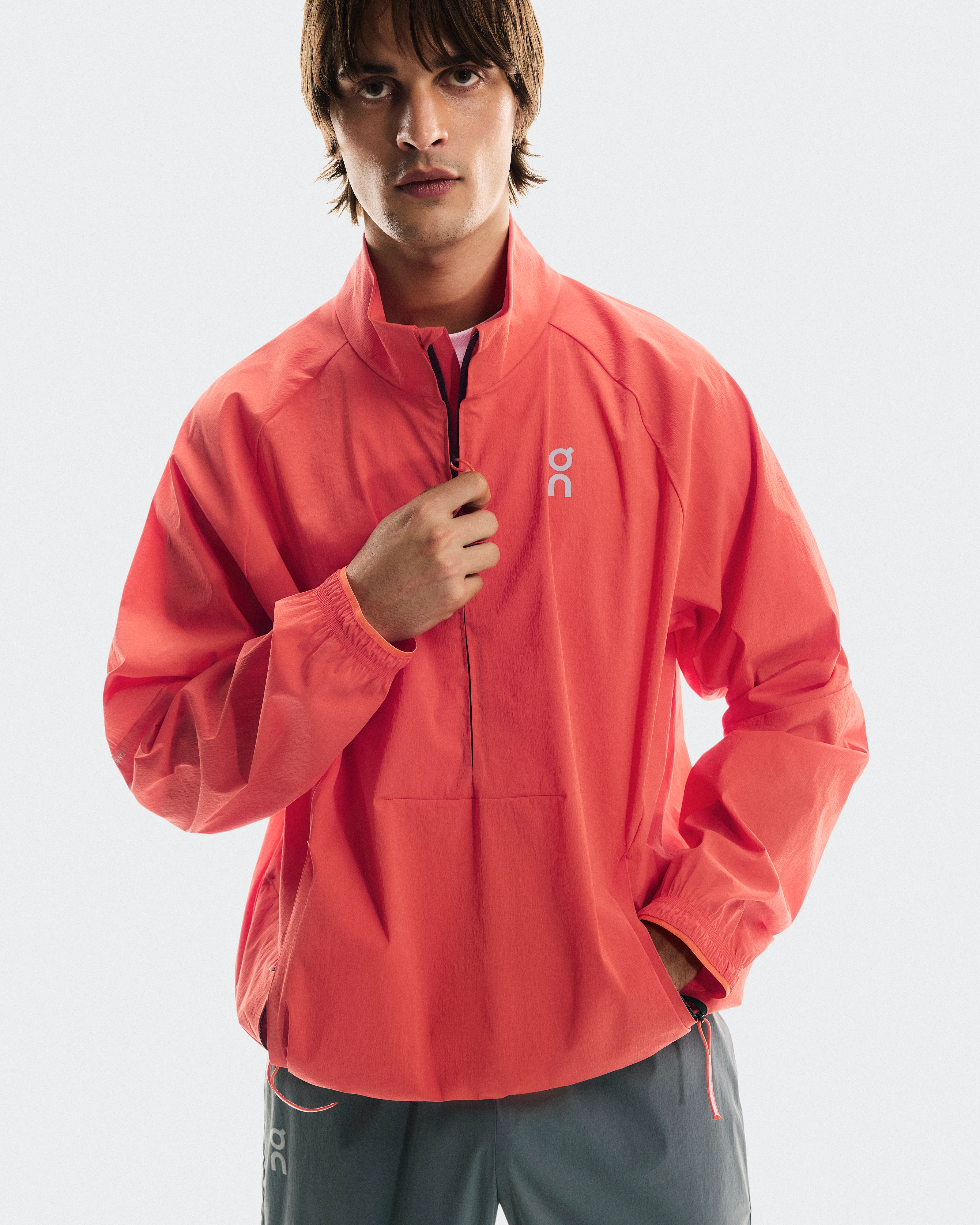 On All-Day 1/2 Zip Jacket Coral Homme Vestes