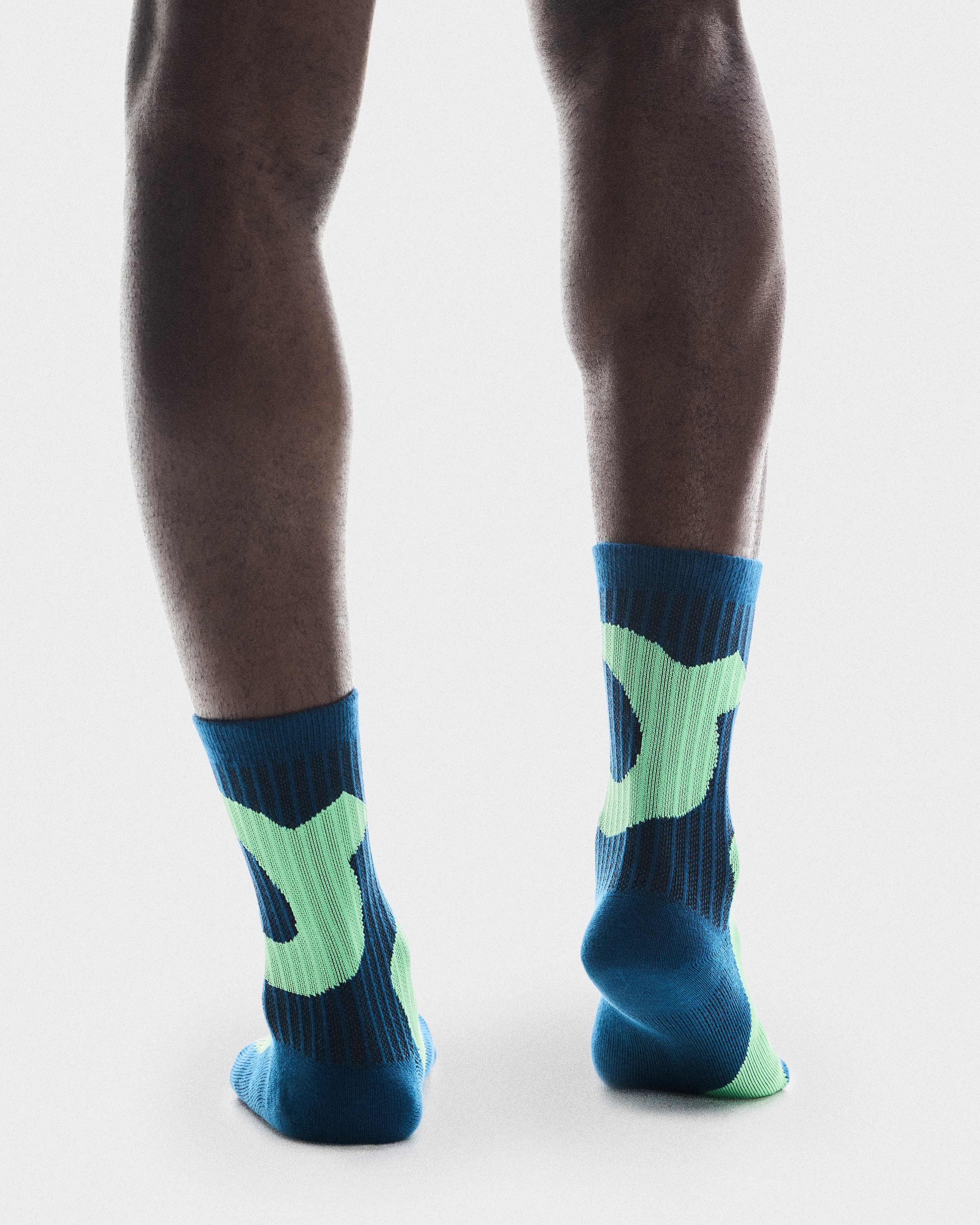 On Liquid Logo Sock High 2P Tempest & Honeydew Unisexe Chaussettes