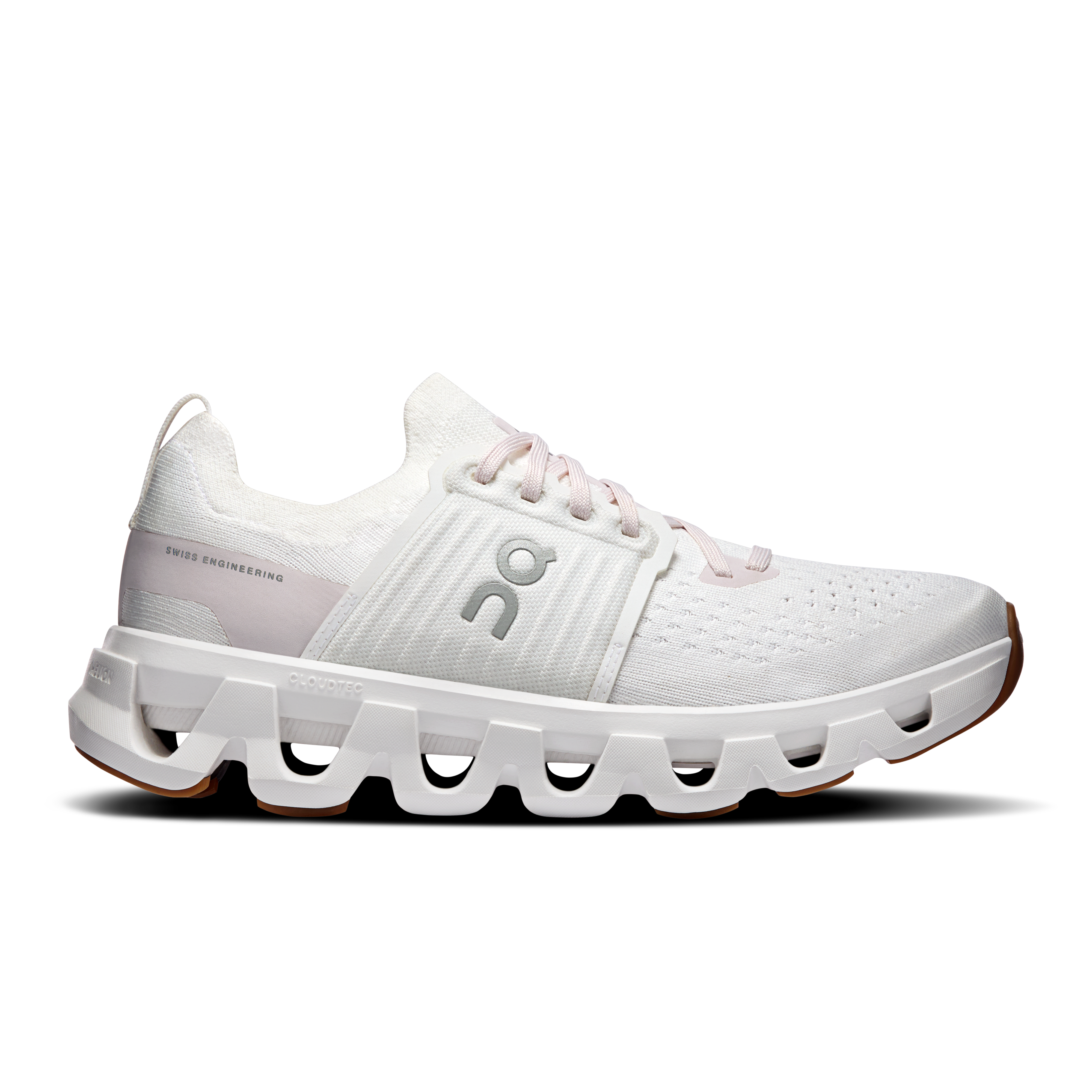 On Cloudswift 4 White & Lily Femme – Running quotidien, foulées réactives Chaussures