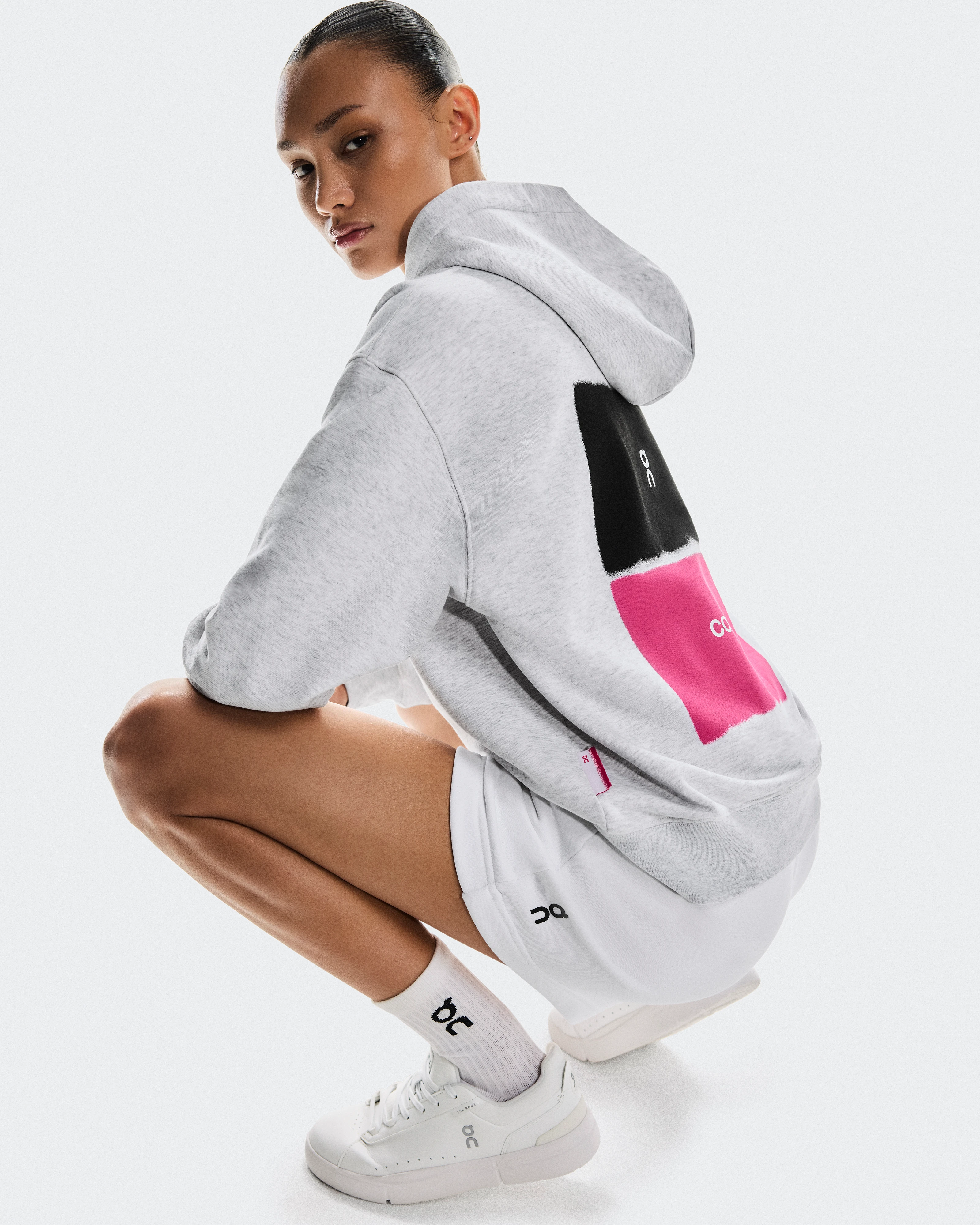 On Club Hoodie Court Crater Femme Sweats à capuche et sweats