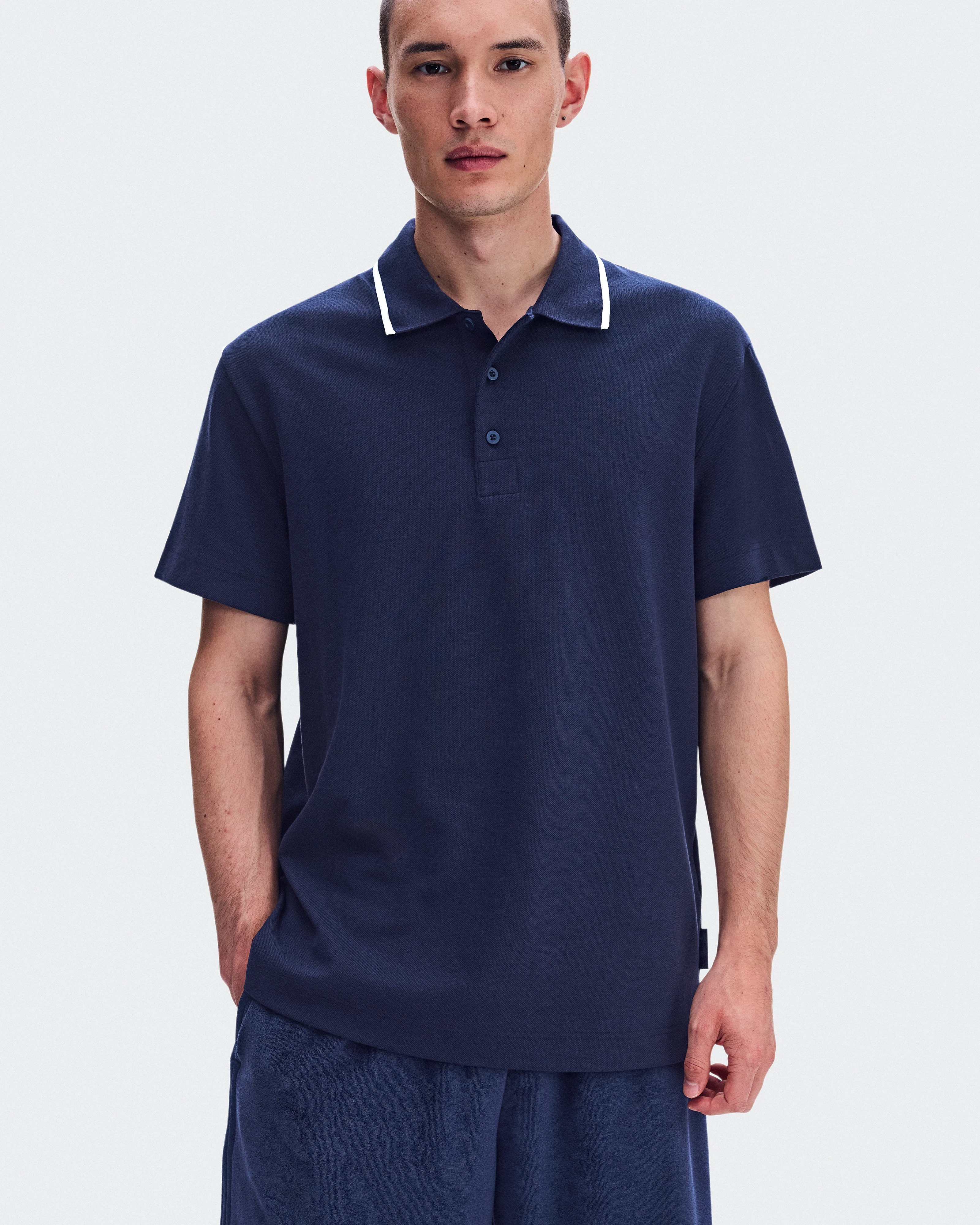 On Courtside Polo Inkwell Homme Hauts et t-shirts