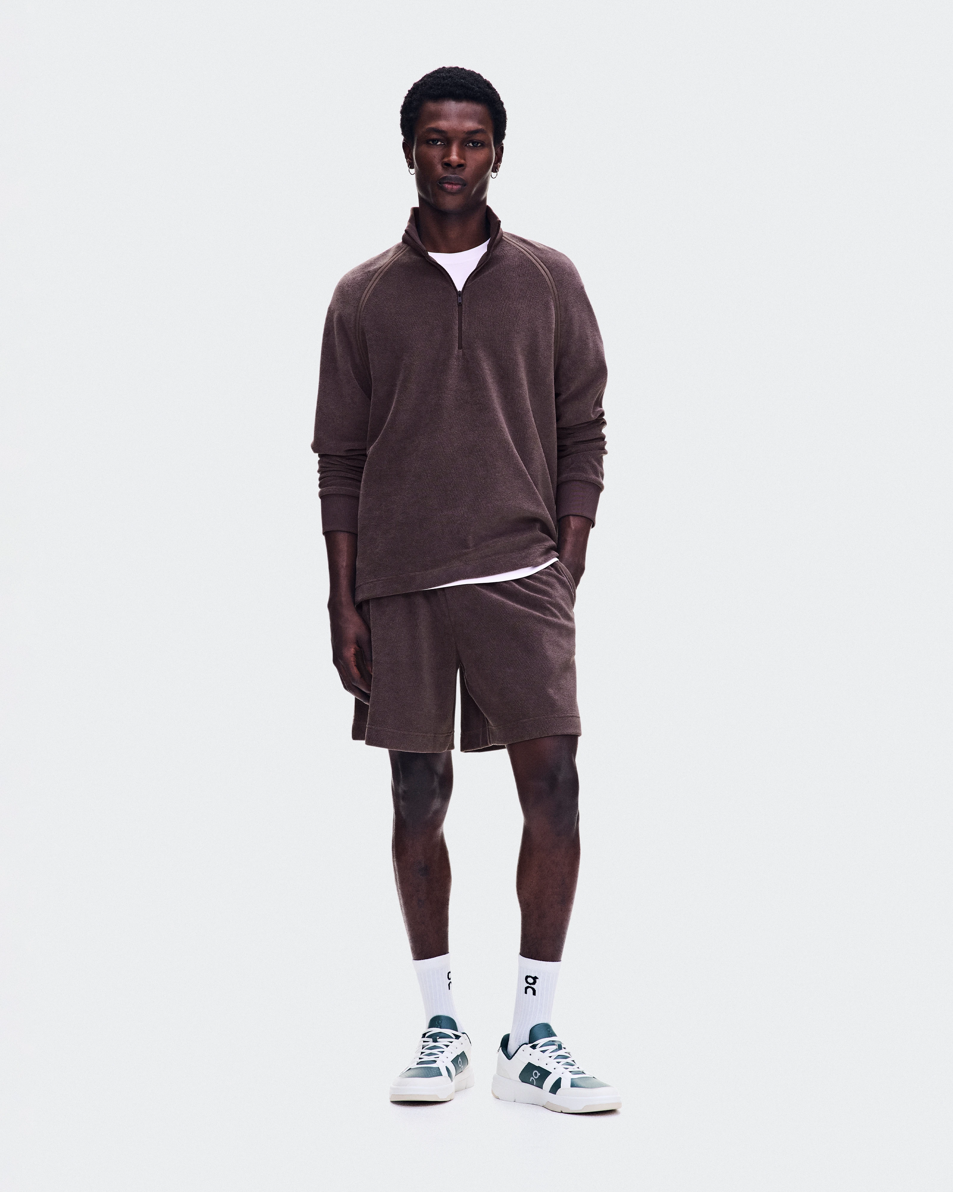 On Courtside Shorts Terry Mulberry Homme Shorts