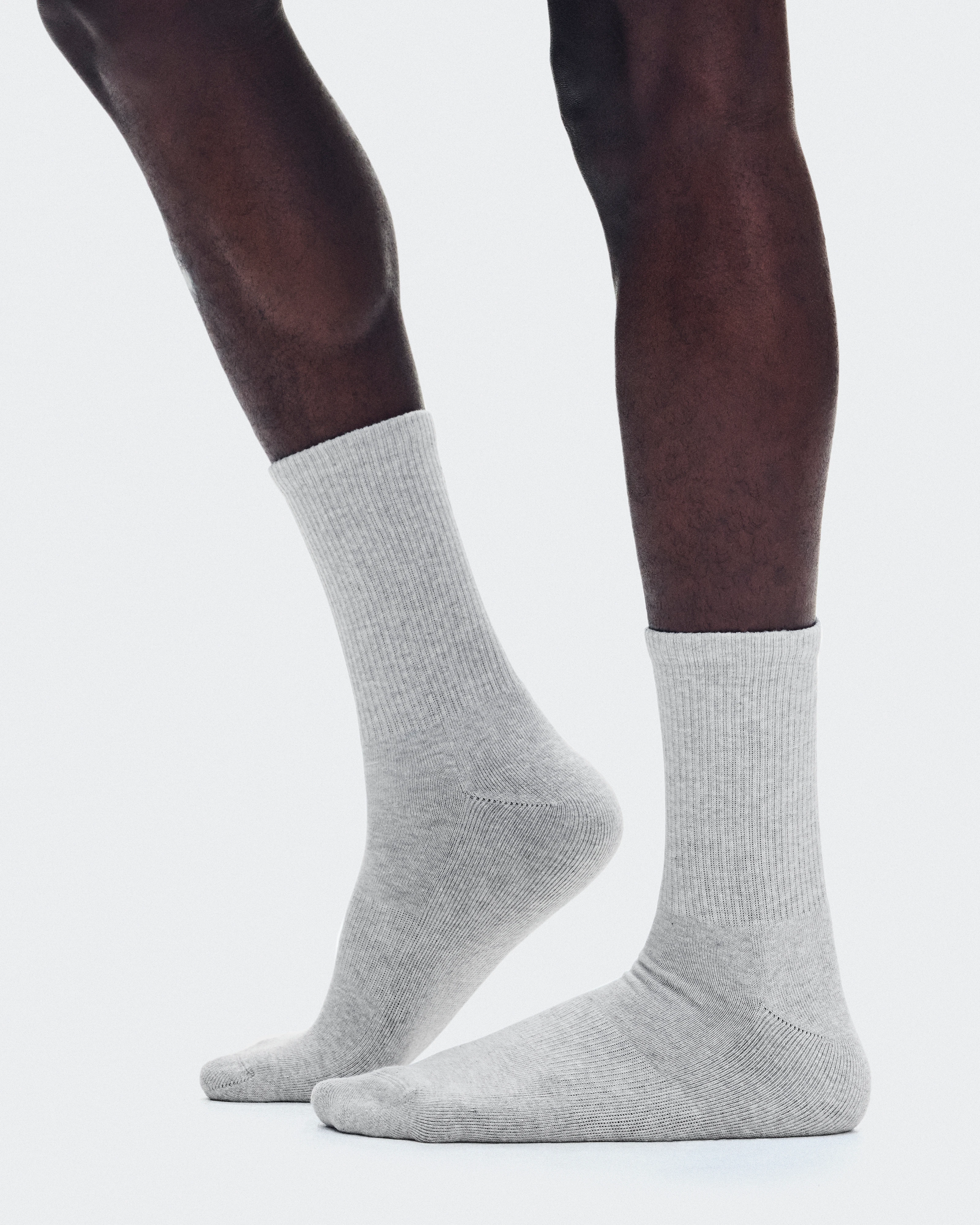 On Club Sock High 2P Heather Gray Unisexe Chaussettes