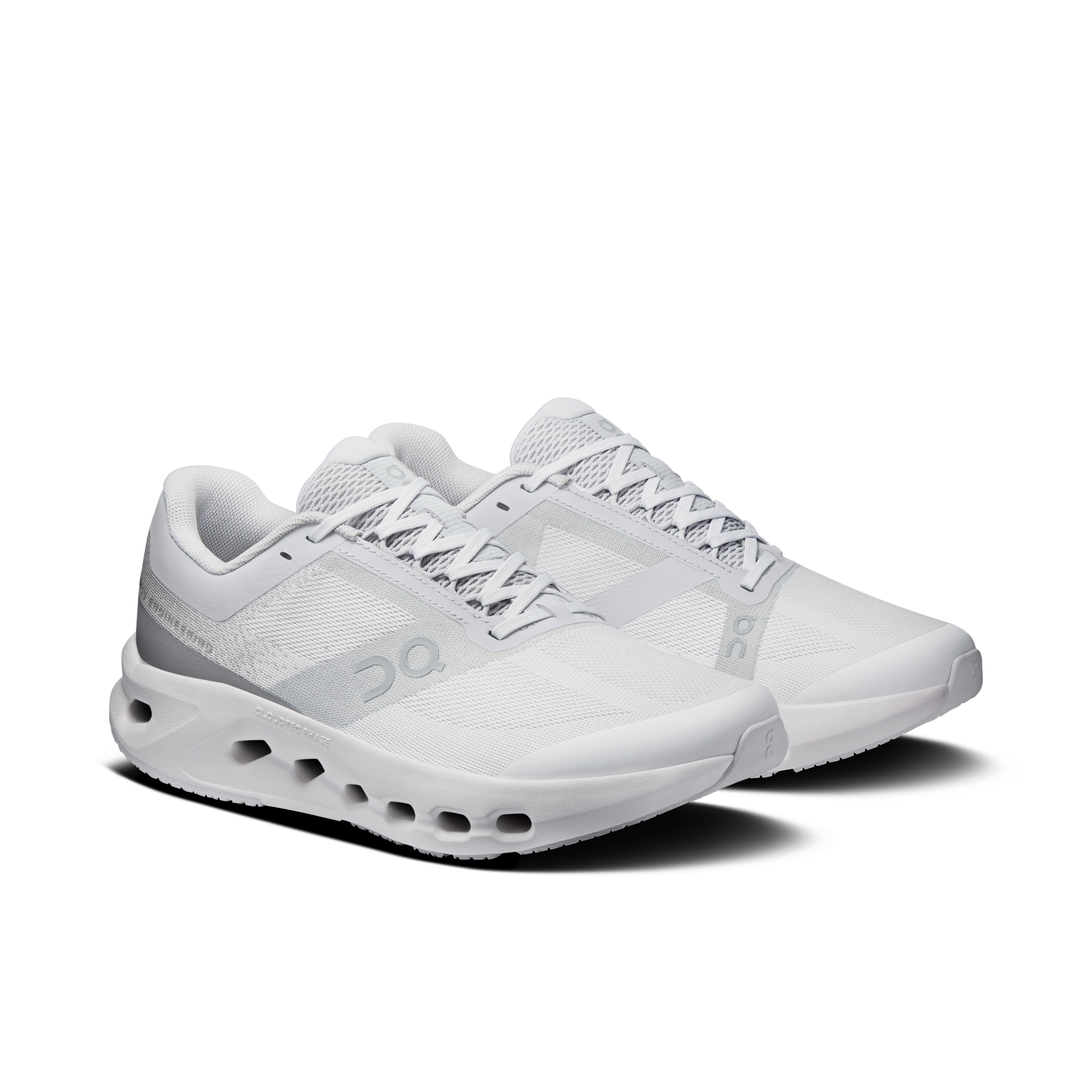 On Cloudsurfer Youth Frost & White Ados Running sur route Chaussures