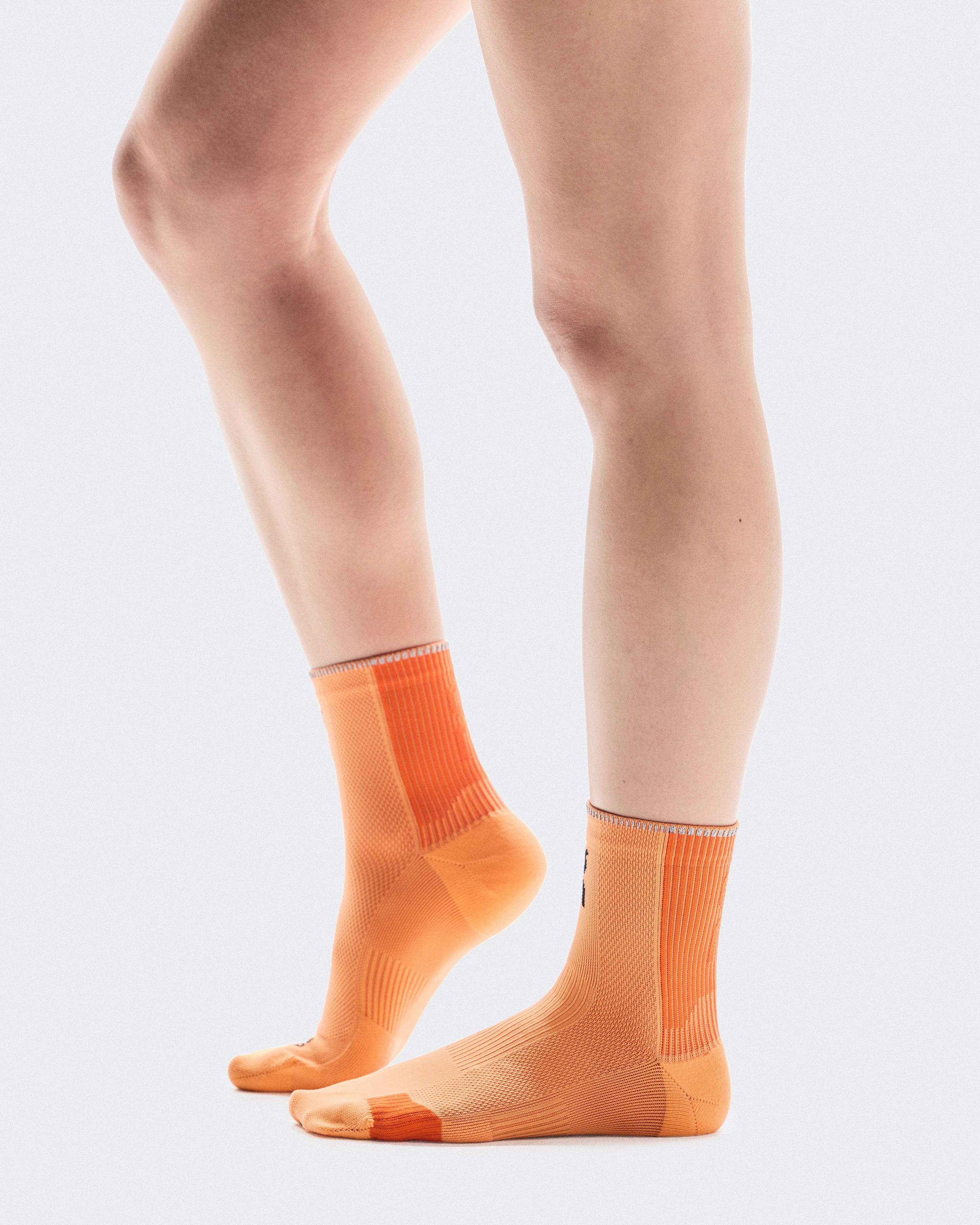 On Performance Run Sock Mid Tangerine & Flame Unisexe Chaussettes