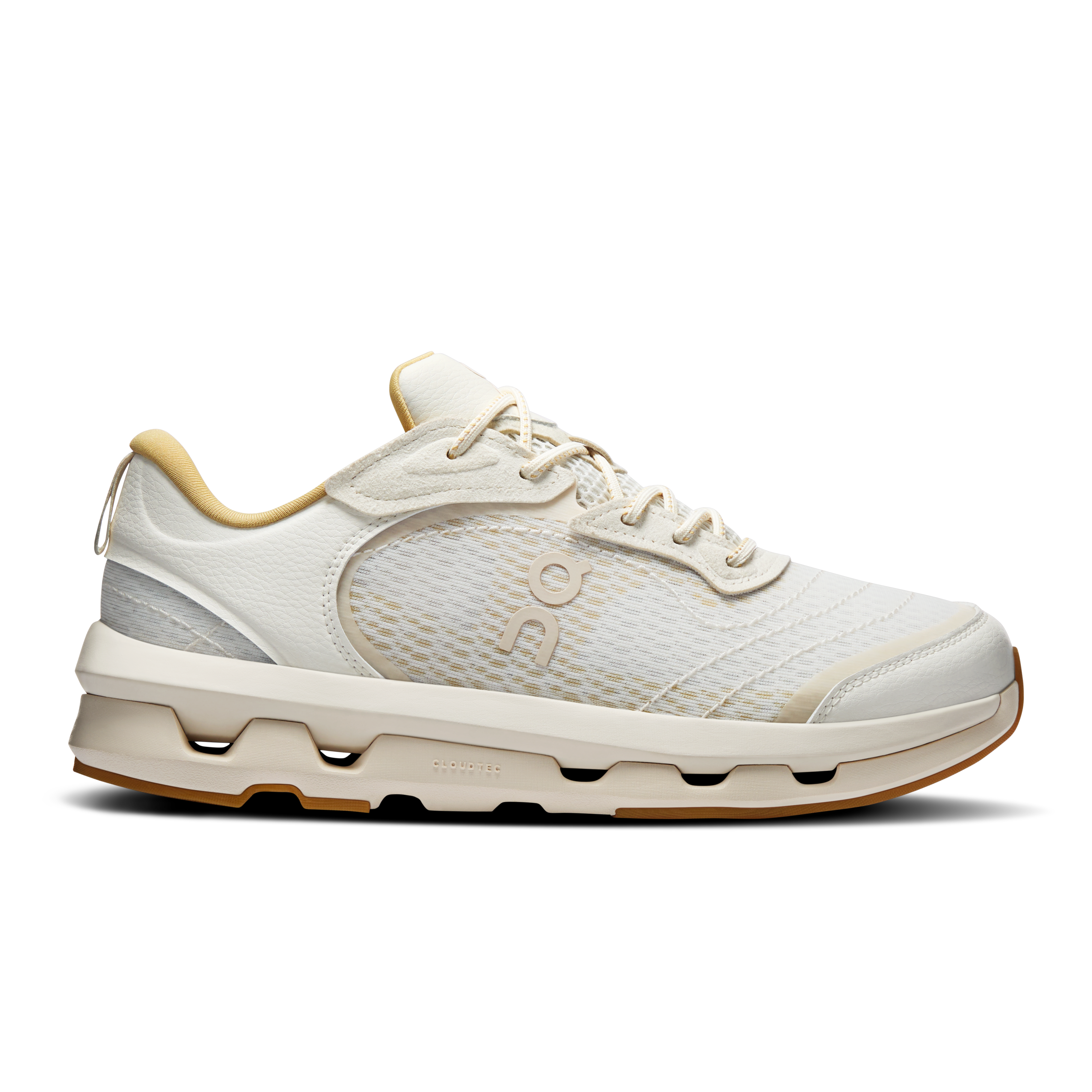 On Cloudzone Moon Ivory & Putty Femme – Pour tous les jours Chaussures