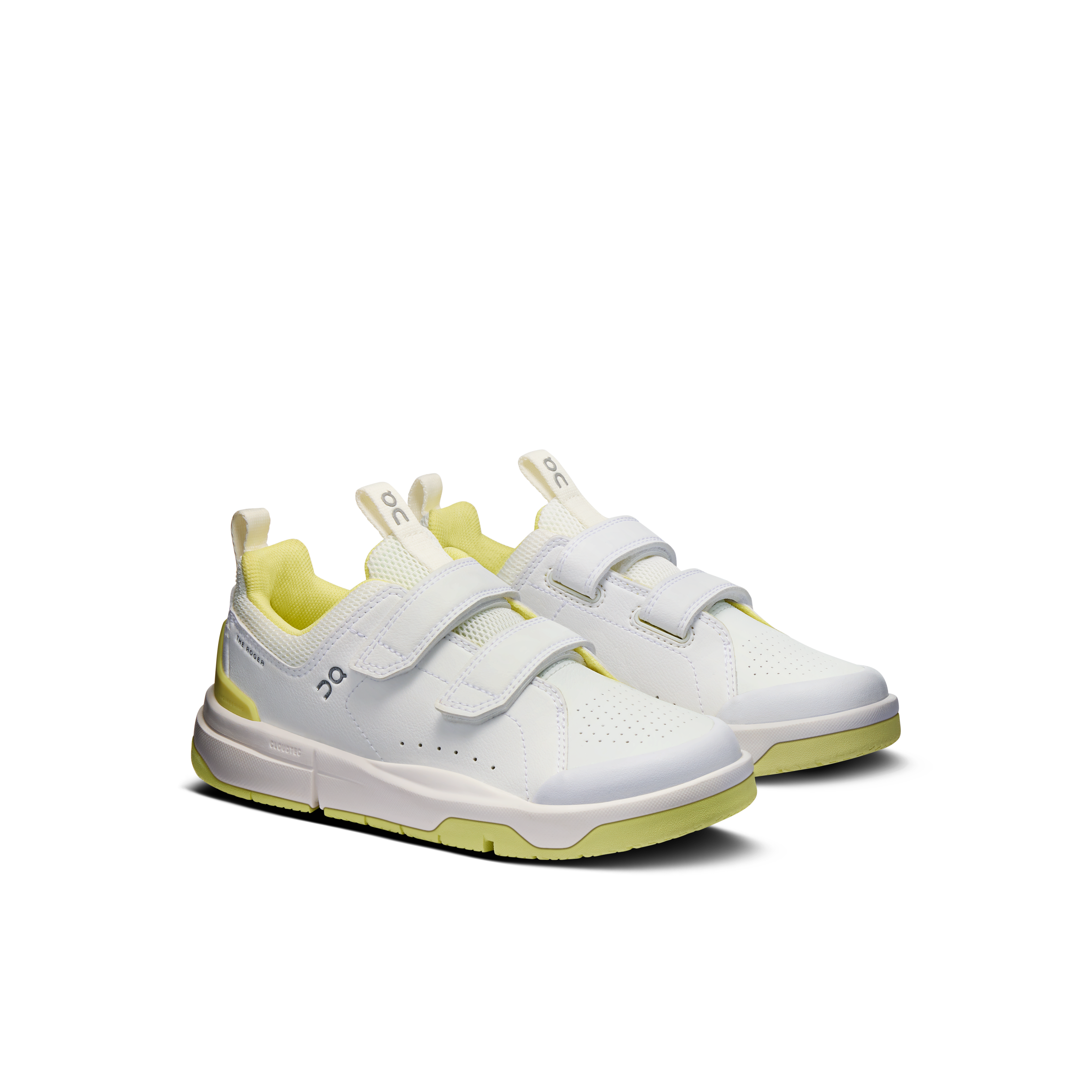 On THE ROGER Kids White & Limelight Enfant Active Life Chaussures