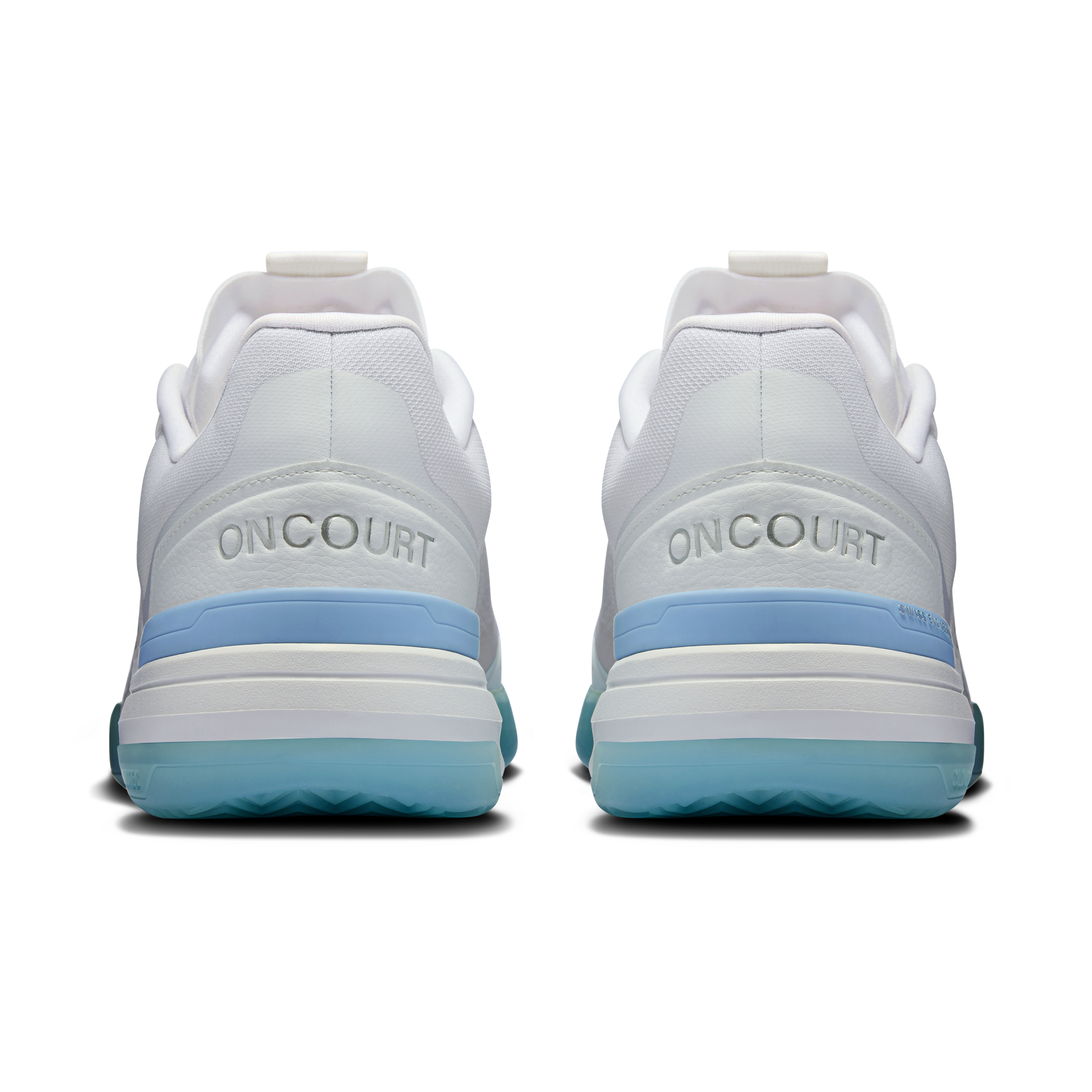 On THE ROGER Advantage Pro White & Chambray Homme Tennis Chaussures