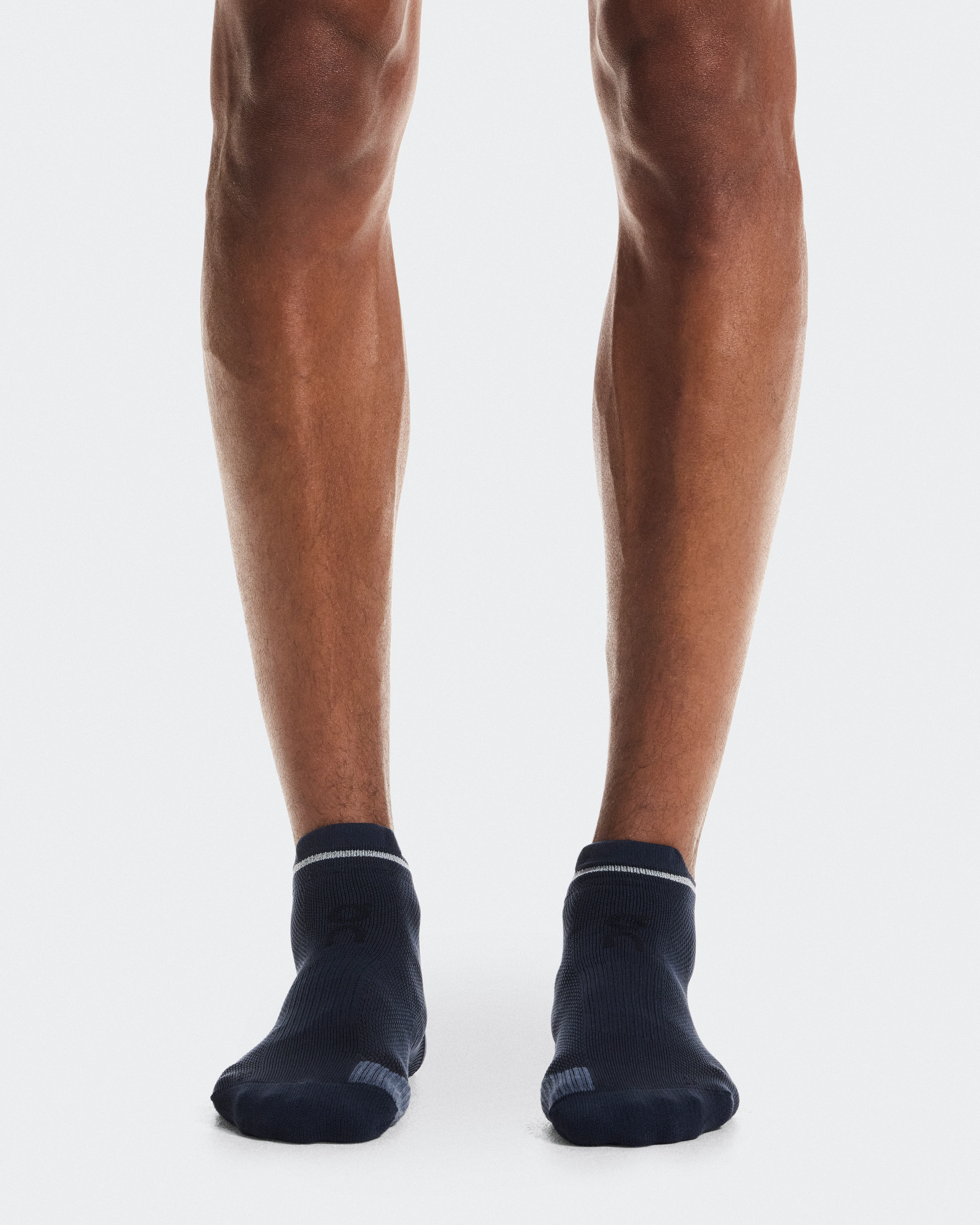 On Performance Run Sock Low Navy & Navy Unisexe Chaussettes