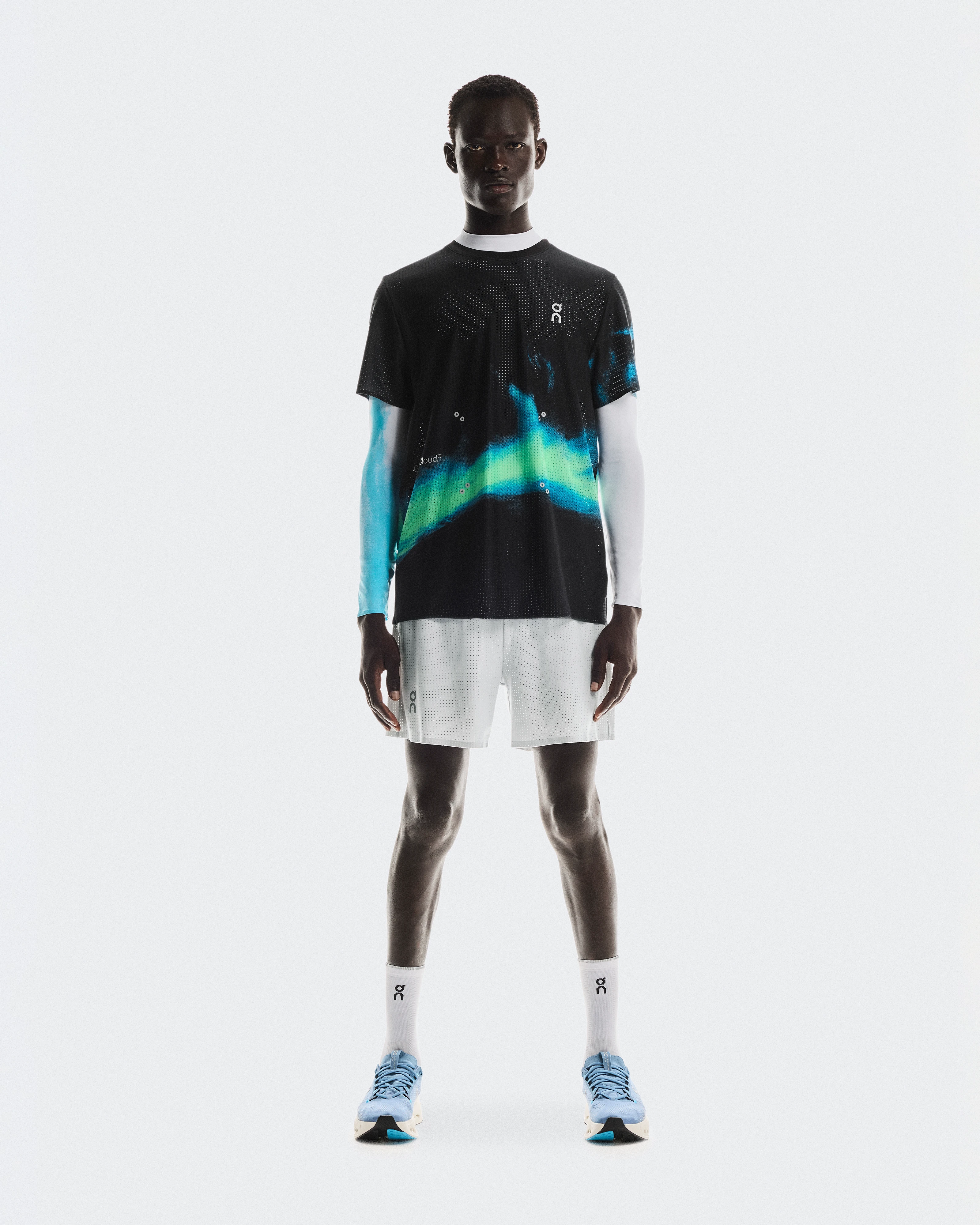 On Pace Mesh Shorts Glacier Homme Shorts