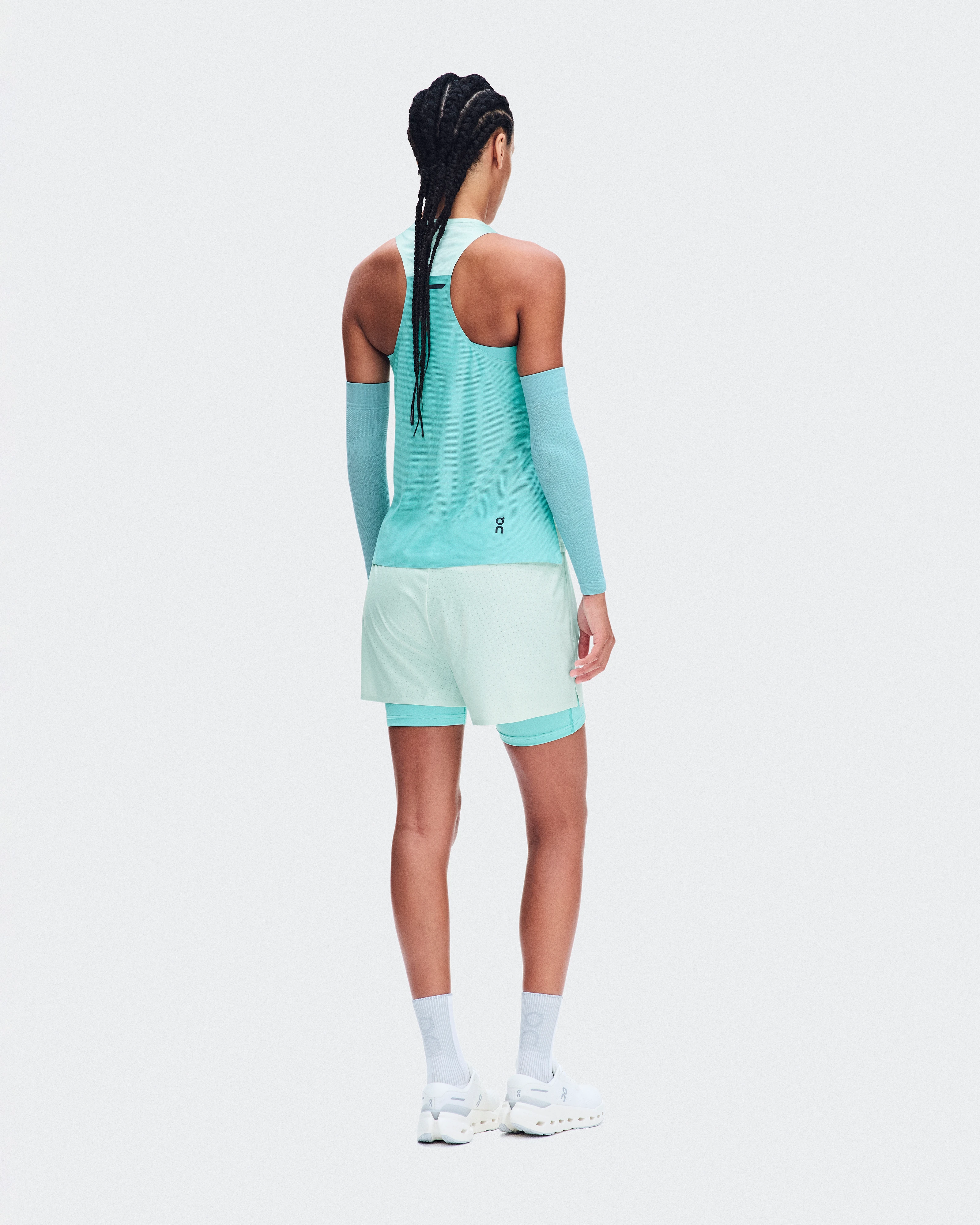 On Performance Tank Flurry & Aquamarine Femme Hauts et t-shirts