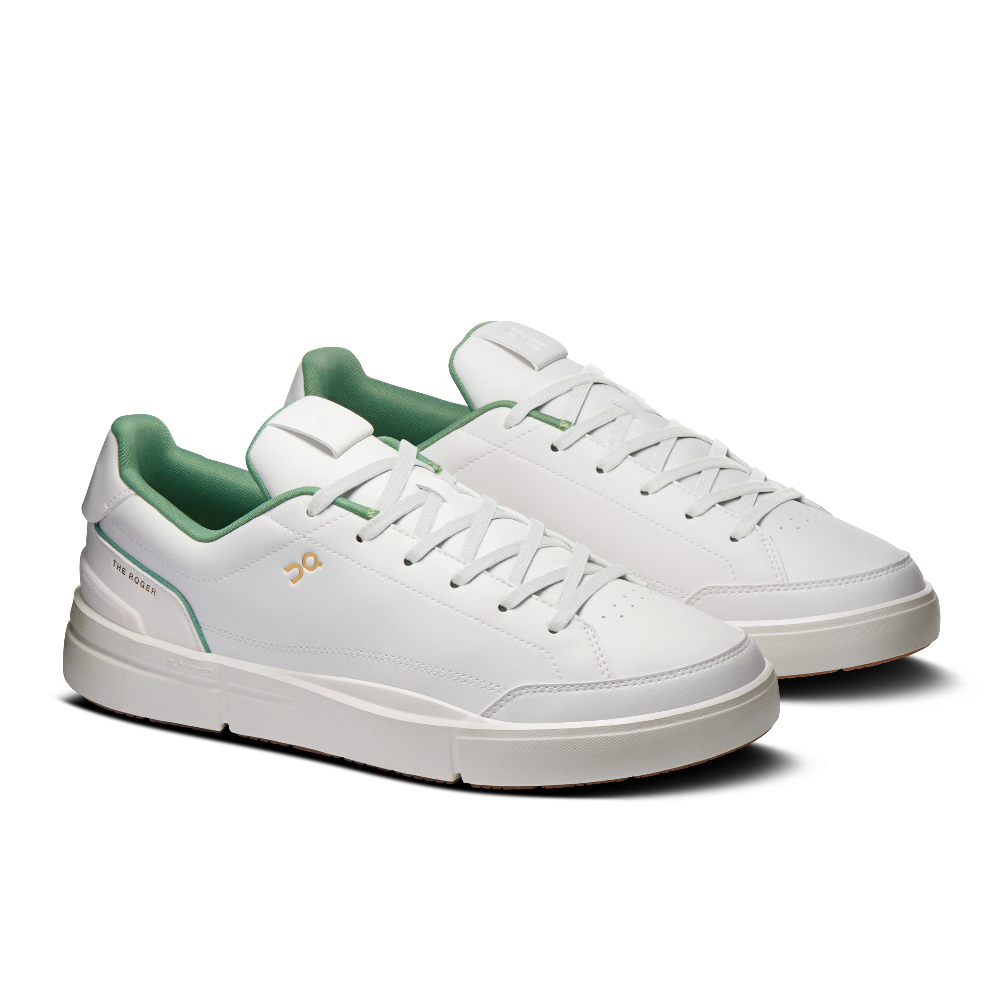 On THE ROGER Centre Court Ivory & Fern Homme – Quotidien Chaussures