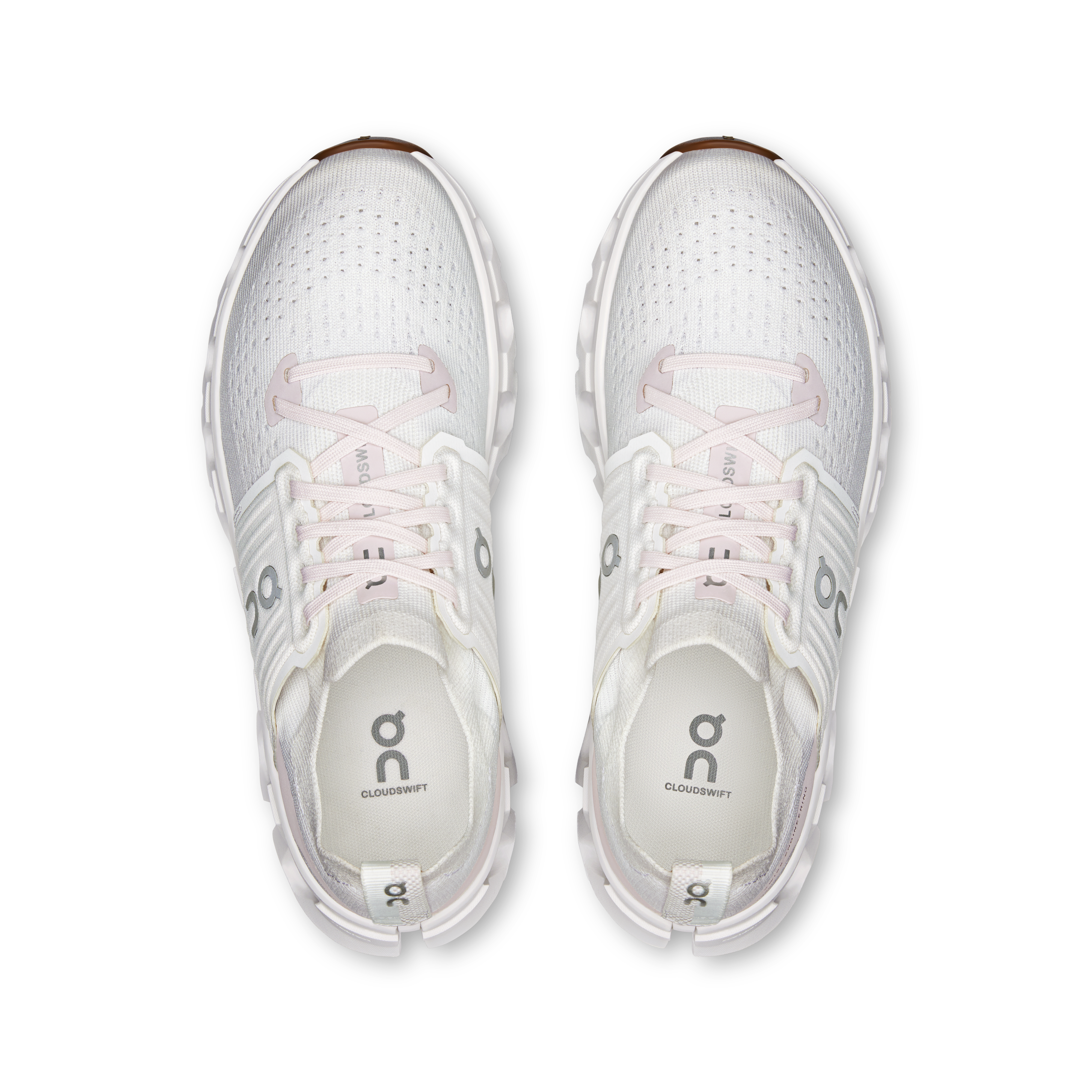 On Cloudswift 4 White & Lily Femme Running sur route Chaussures