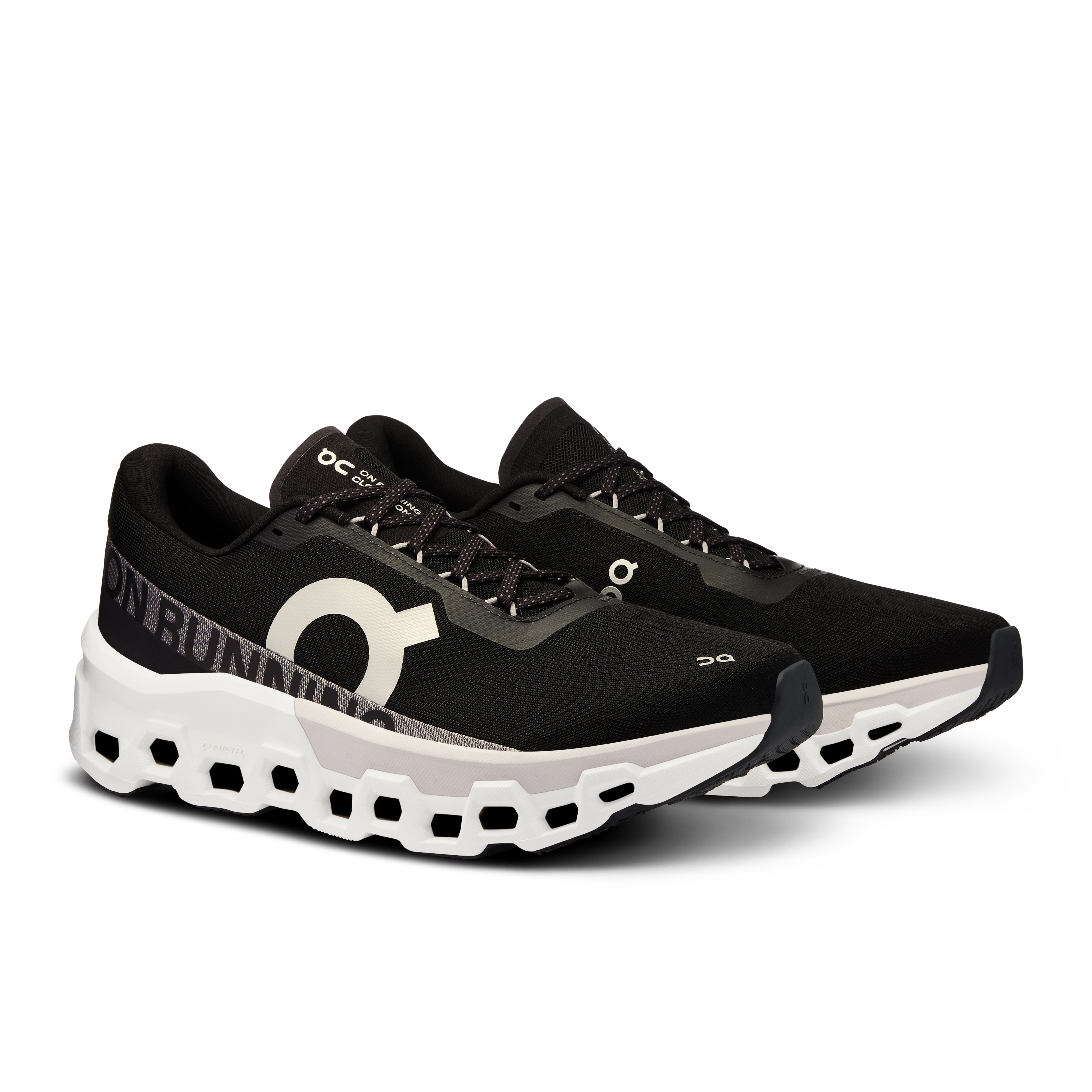 On Cloudmonster 2 Black & Frost Homme Running sur route Chaussures