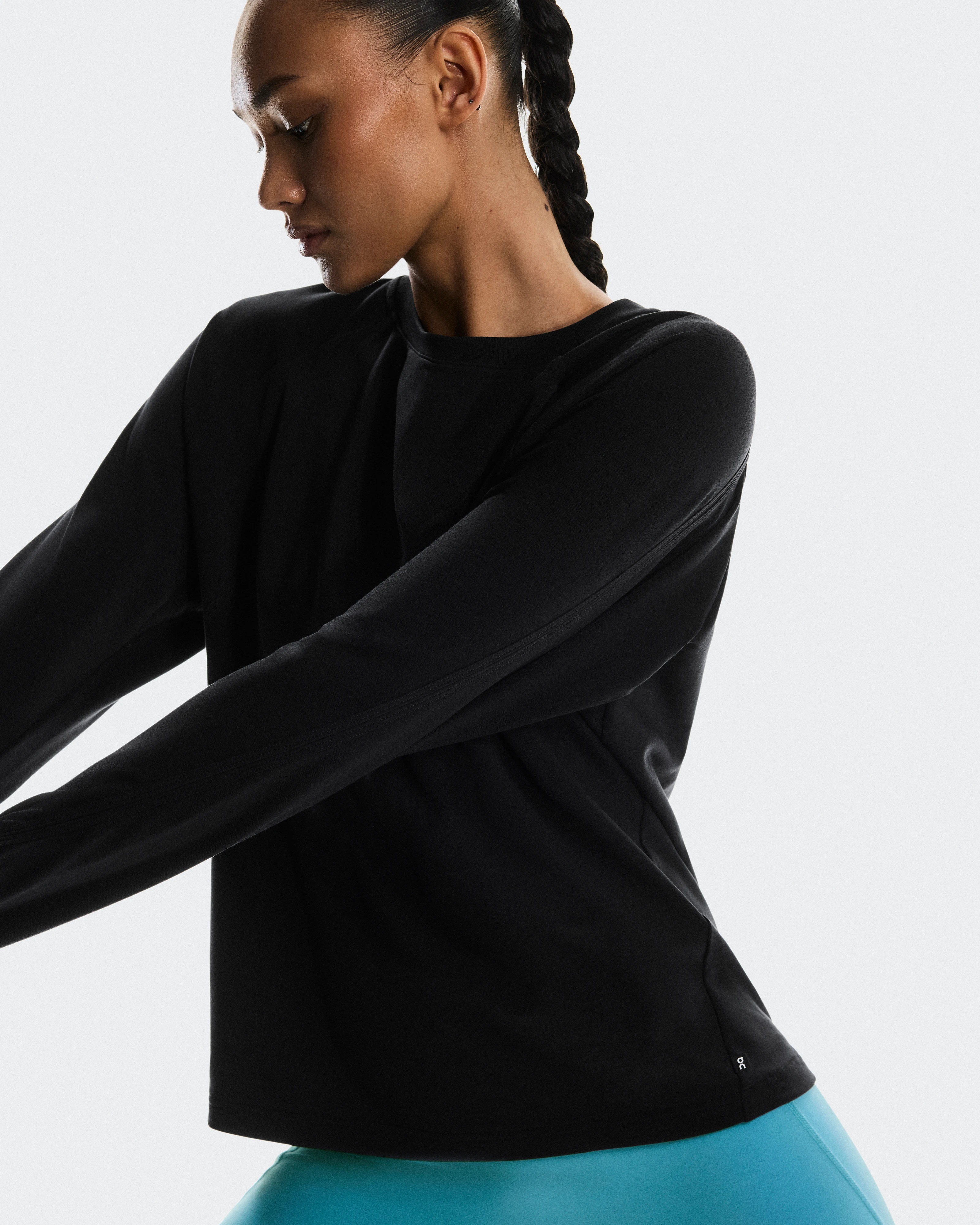 On Studio Crew Black Femme Sweats à capuche et sweats