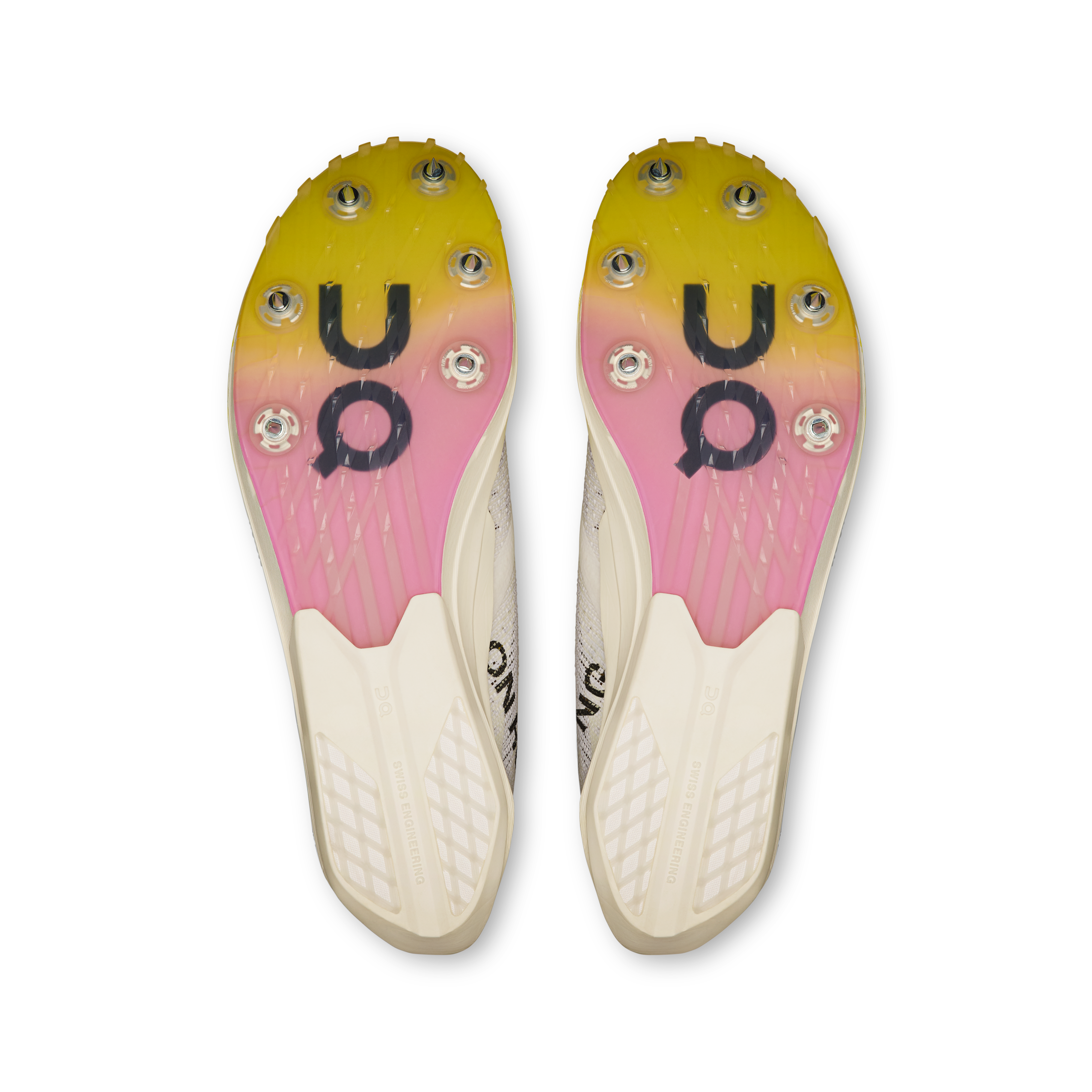 On Cloudspike Citius 2 White & Raspberry Homme Athlétisme Chaussures