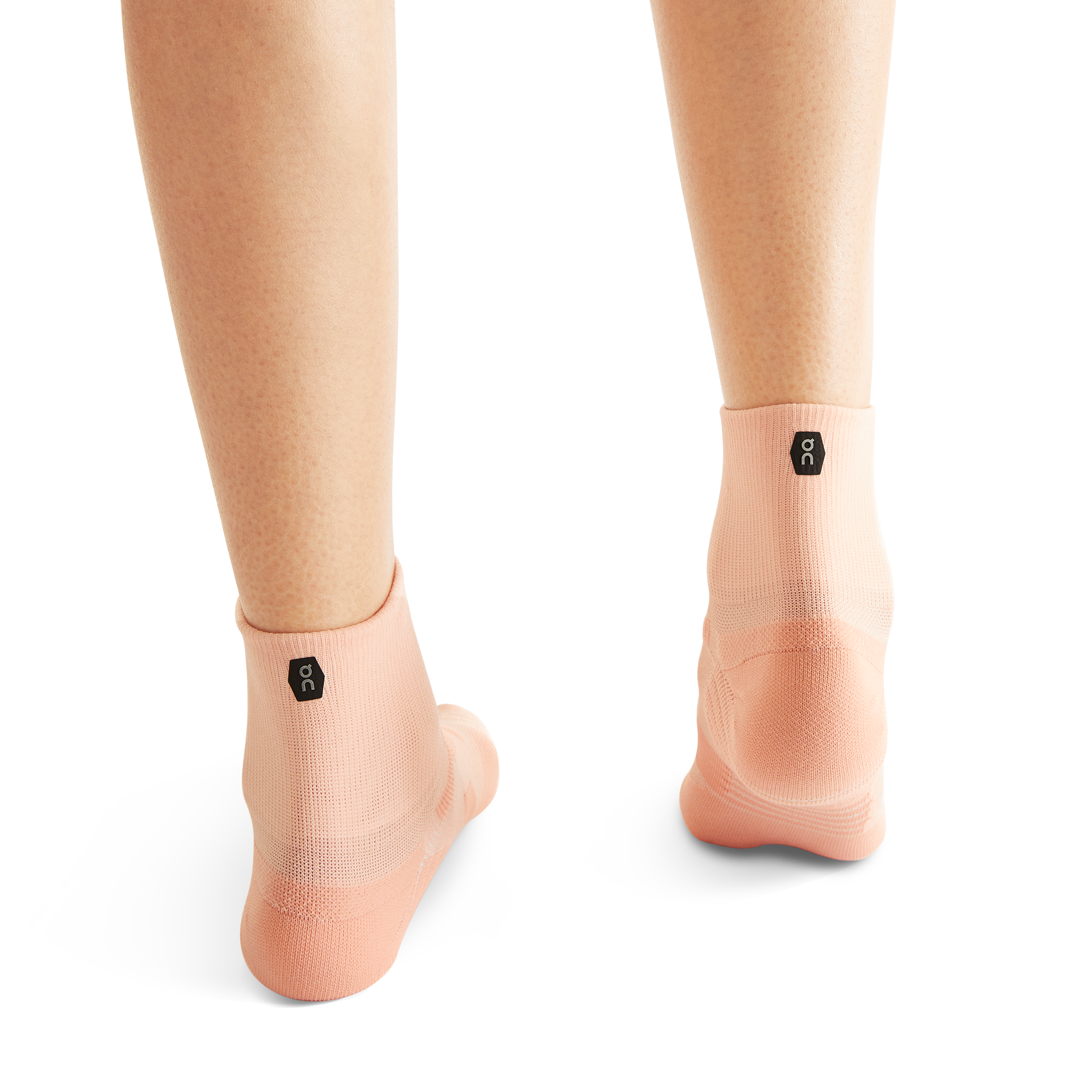 On Performance Mid Sock Rose & Flamingo Femme Chaussettes