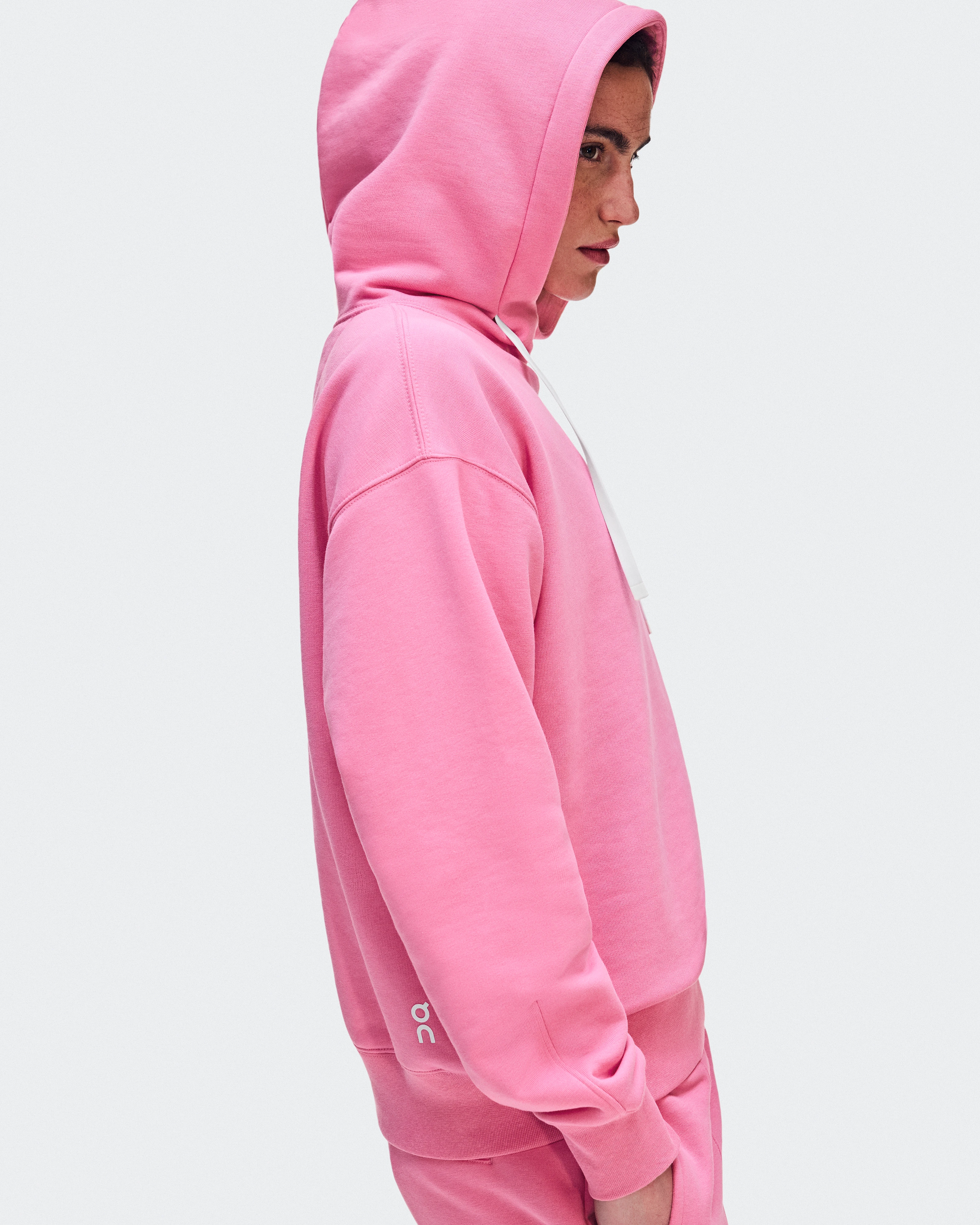 On Club Hoodie Bubblegum Femme Sweats à capuche et sweats