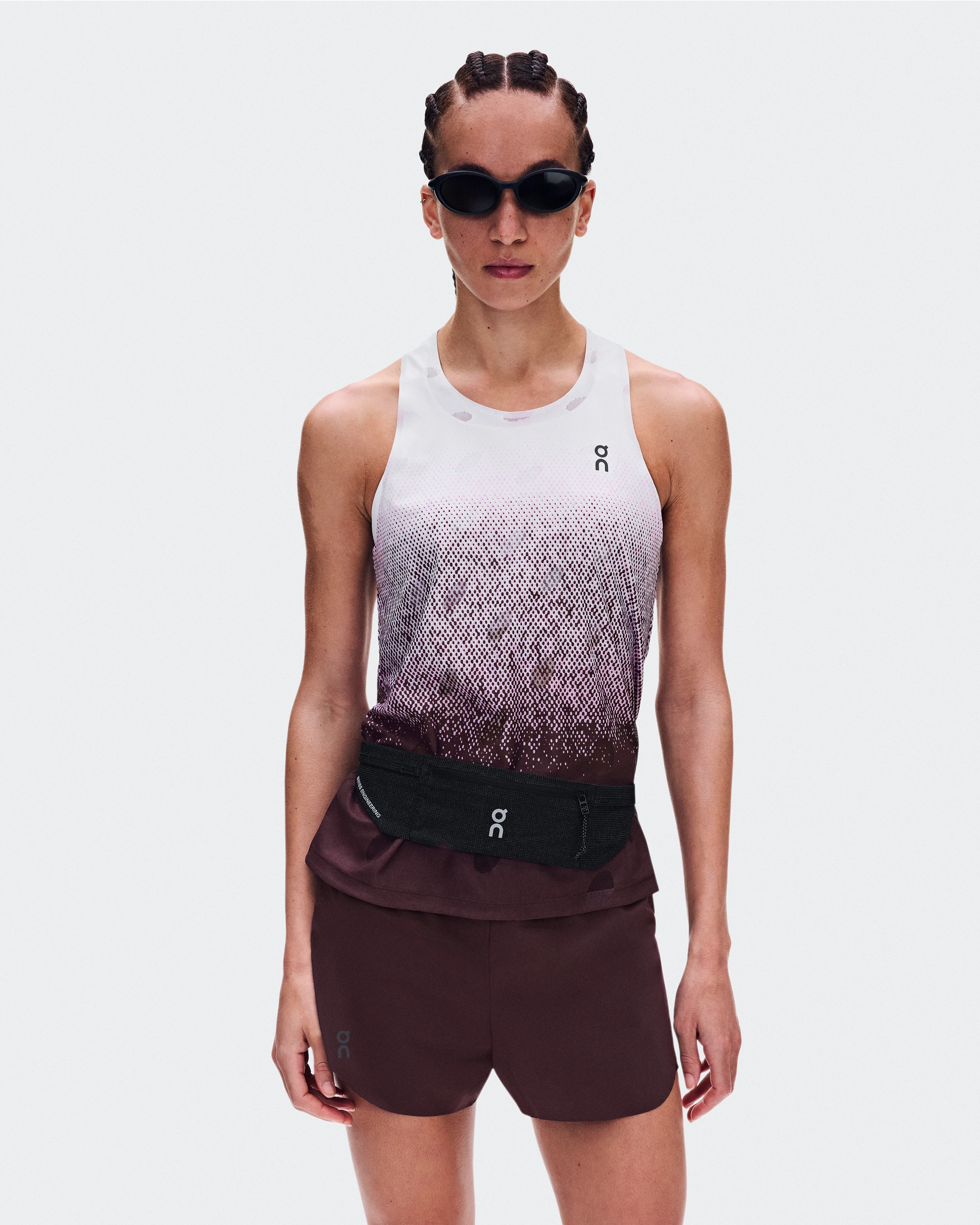 On Zero Tank Breathe Foxglove & White Femme Hauts et t-shirts