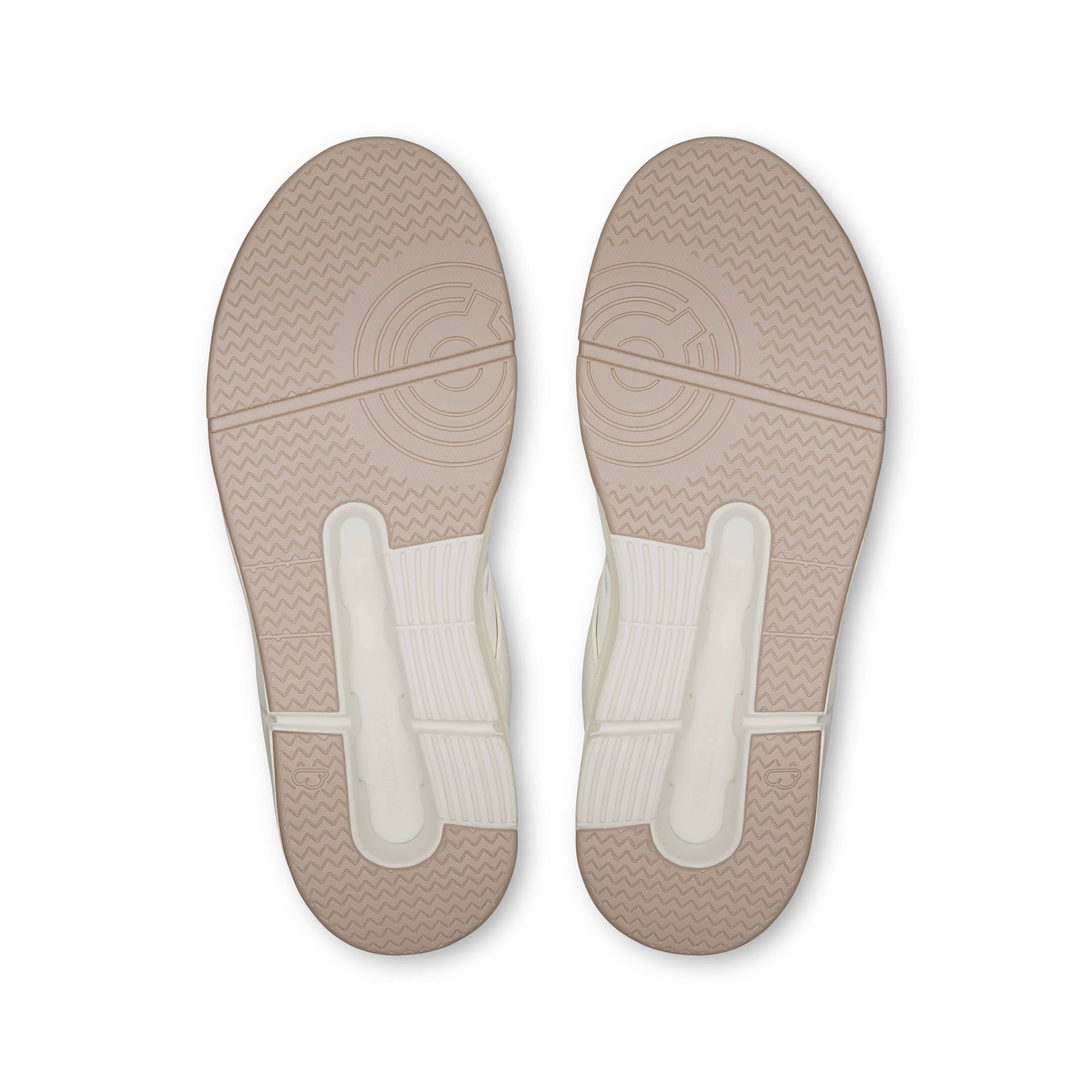 On THE ROGER Clubhouse Mid Ivory & Fog Femme Tennis Chaussures