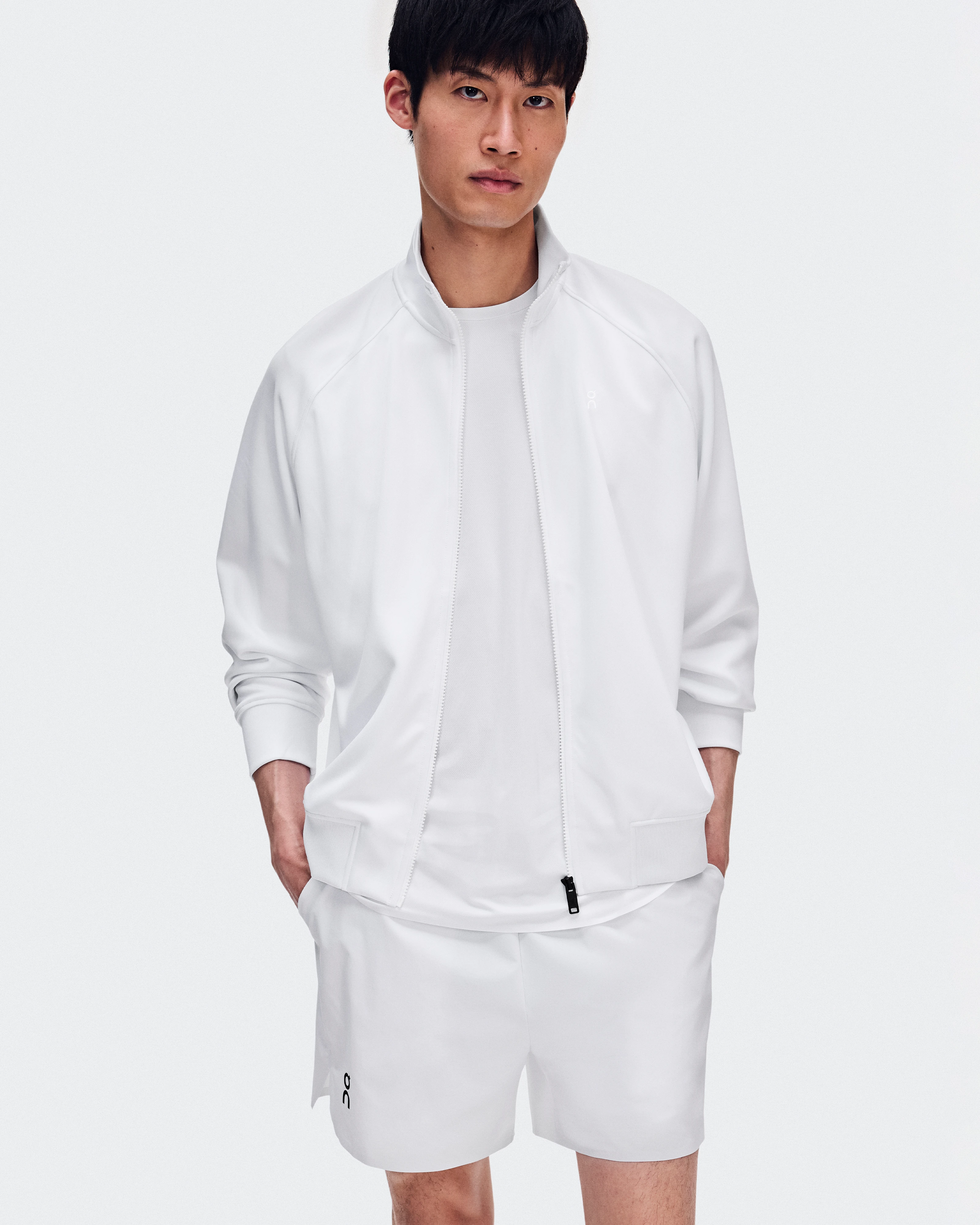 On Courtside Full Zip LDN White Homme