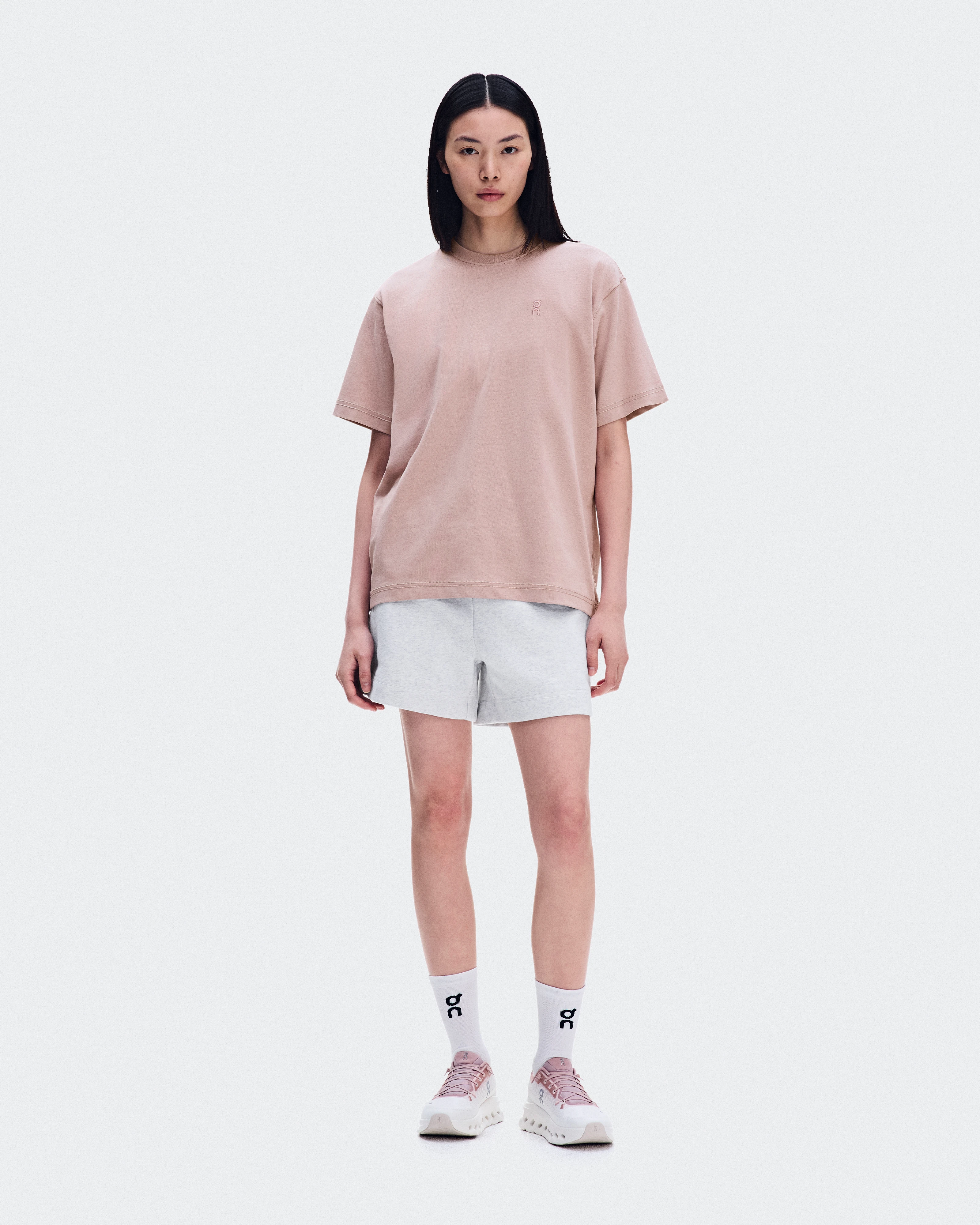 On Club Collective-T Ascent Biscuit Femme Hauts et t-shirts