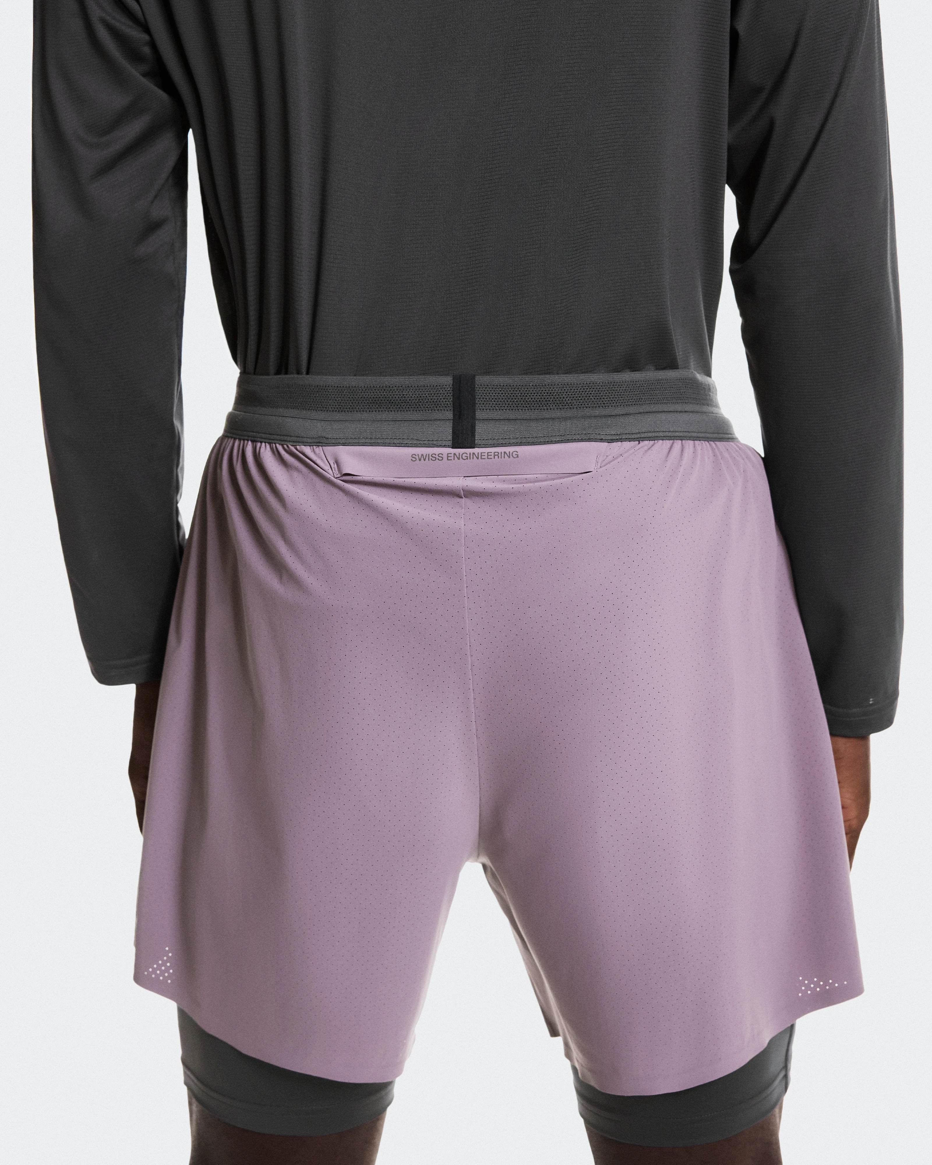 On 5" Performance 2/1 Shorts Dewberry & Eclipse Homme Shorts