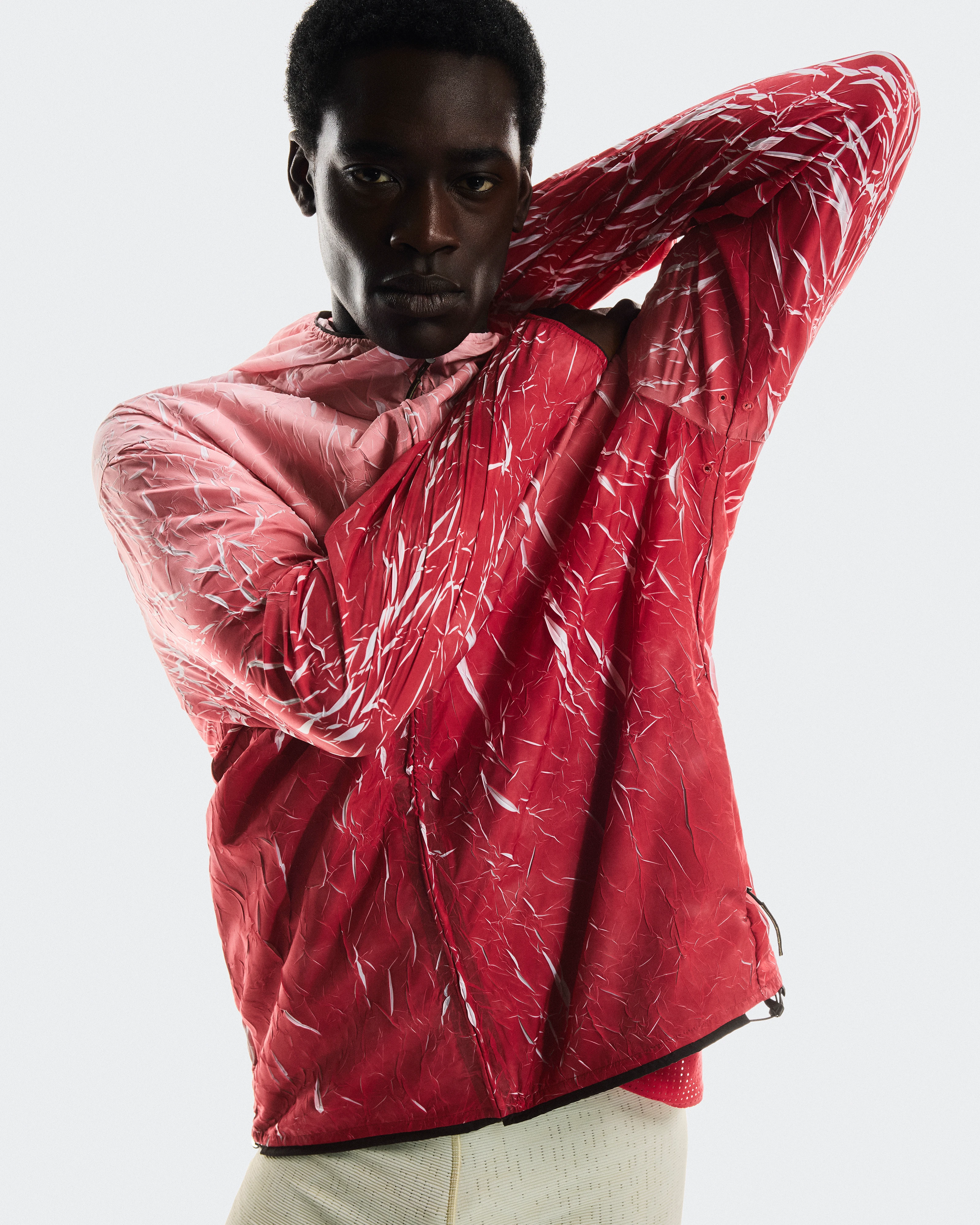 On Pace Run Jacket Red Homme Vestes